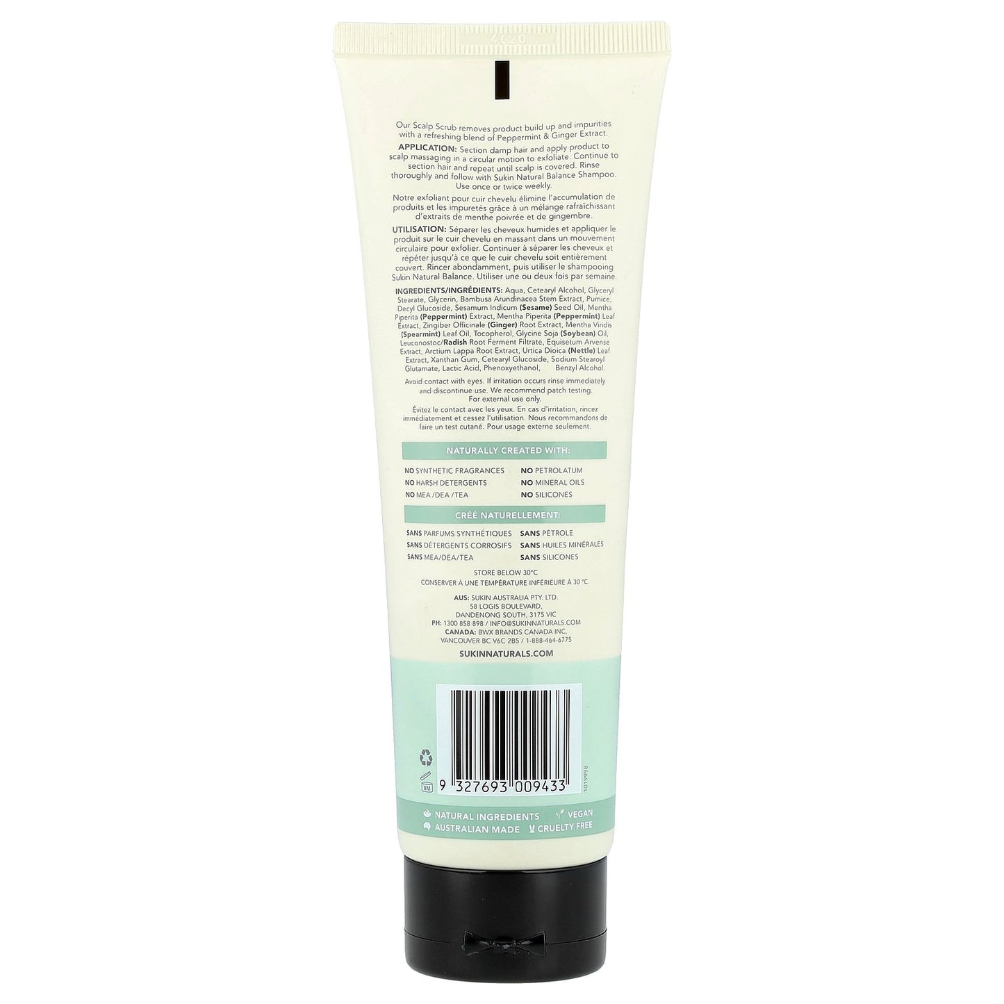 Sukin, Haircare, Natural Balance Scalp Scrub, All Hair Types , 6.76 fl oz (200 ml)