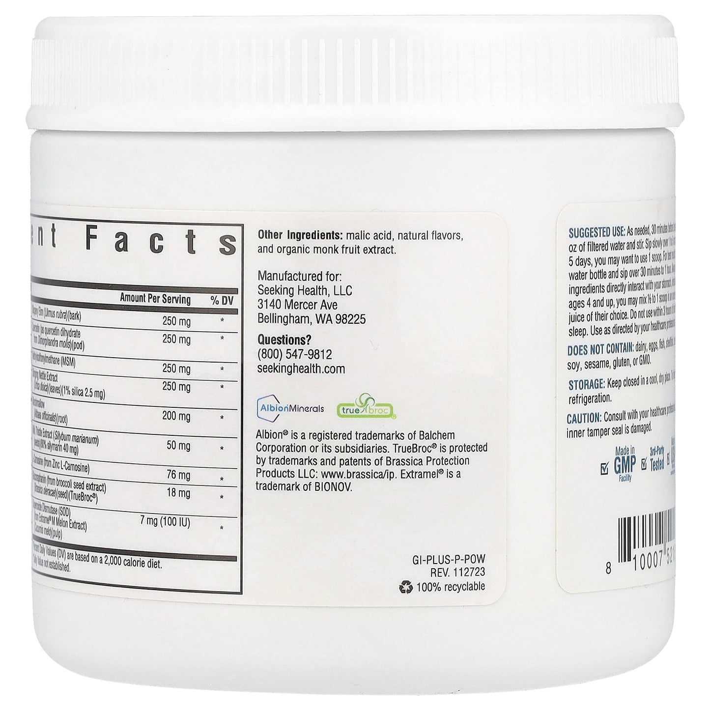 Seeking Health, Gut Nutrients, Peach, 8.04 oz (228 g)