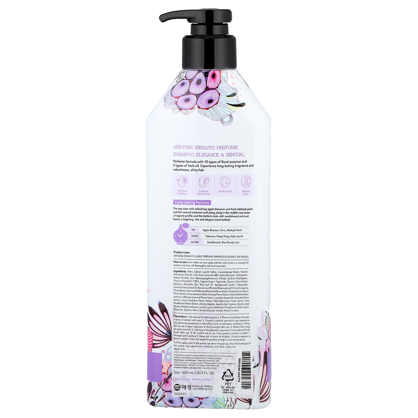 Kerasys, Elegance Sensual Perfume Shampoo, 20.3 fl oz (600 ml)