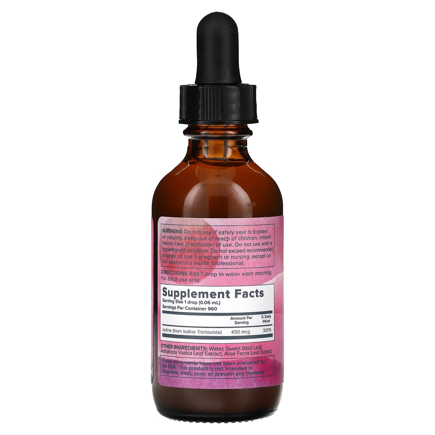 Heritage Store, Atomidine, 450 mcg, 2 fl oz (59 ml)