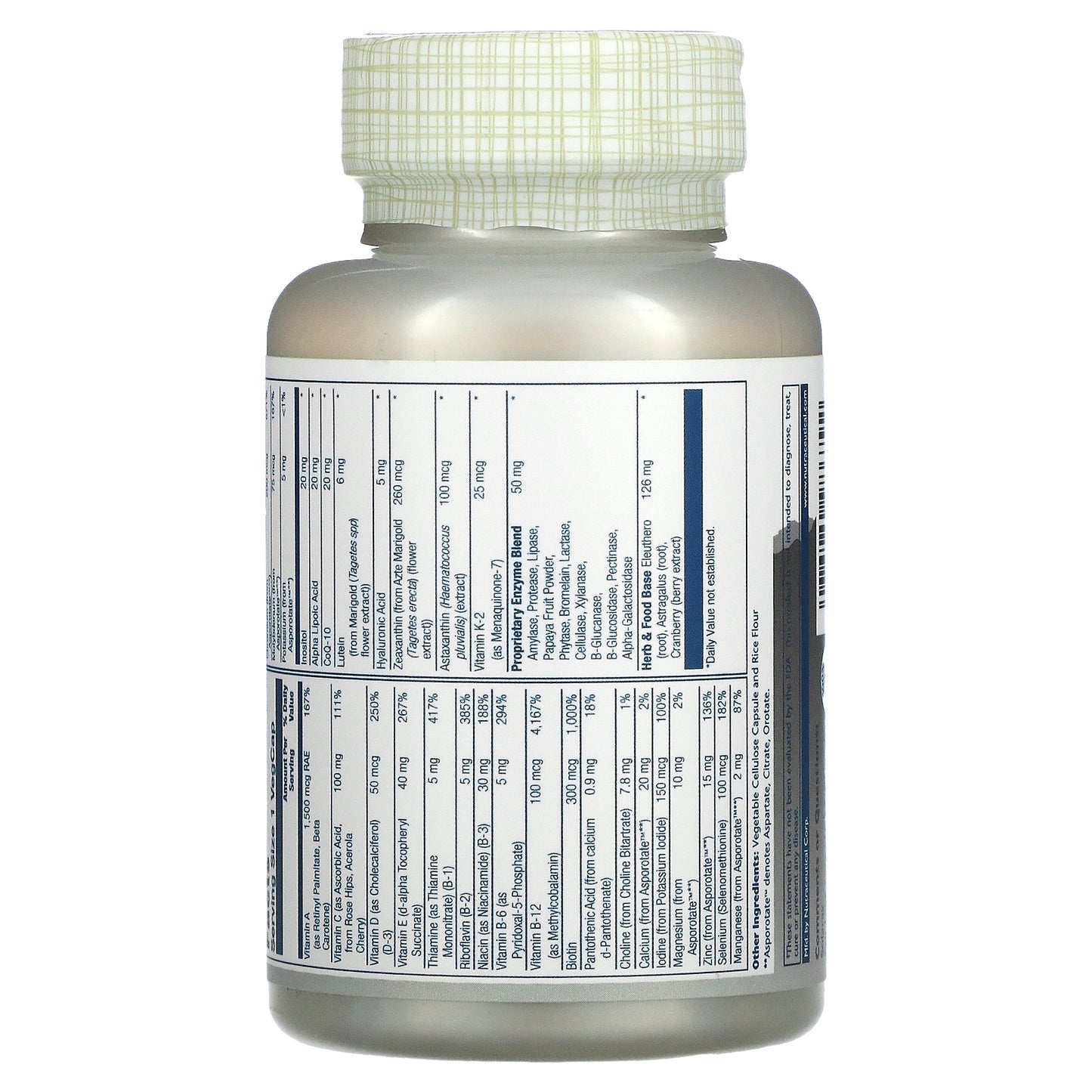 Solaray, Once Daily Adult 50+ Multivitamin, 90 VegCaps