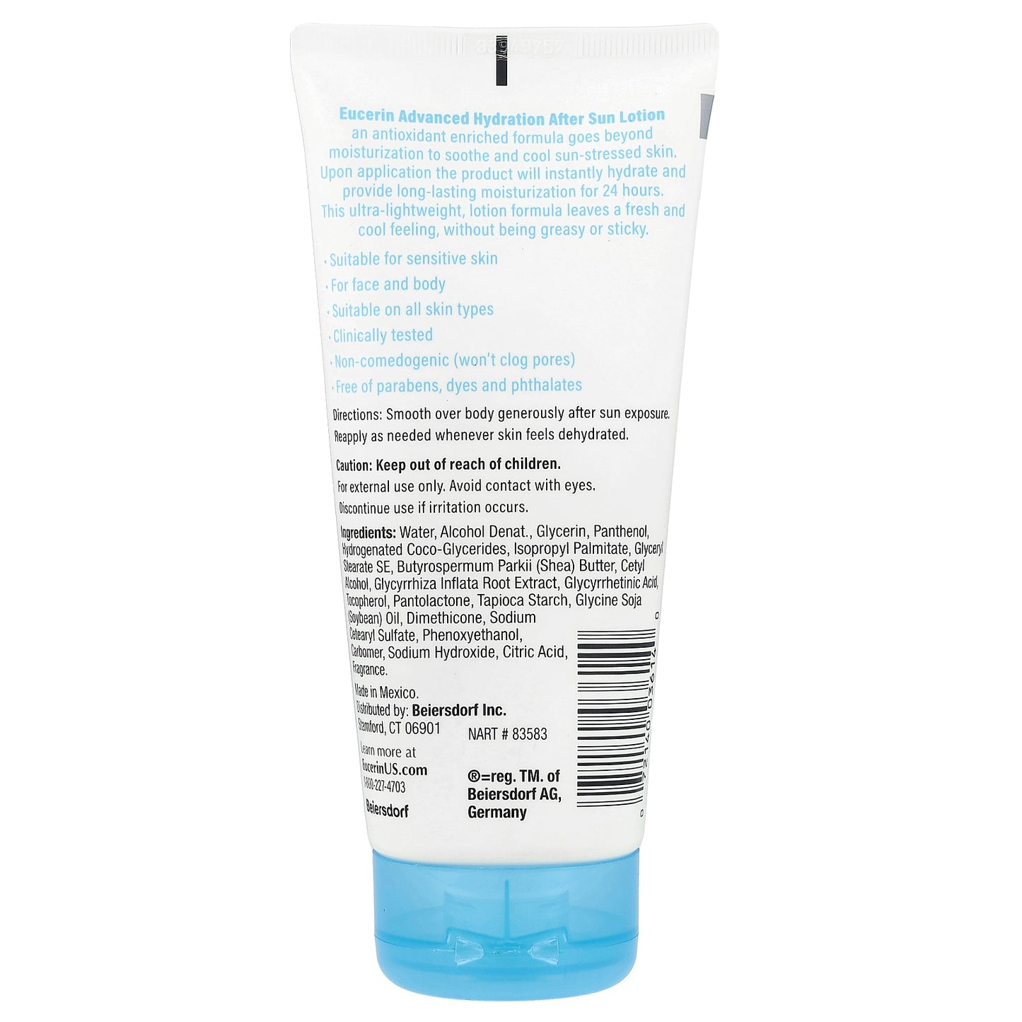 Eucerin, Advanced Hydration After Sun Lotion, 6.8 fl oz (200 ml)