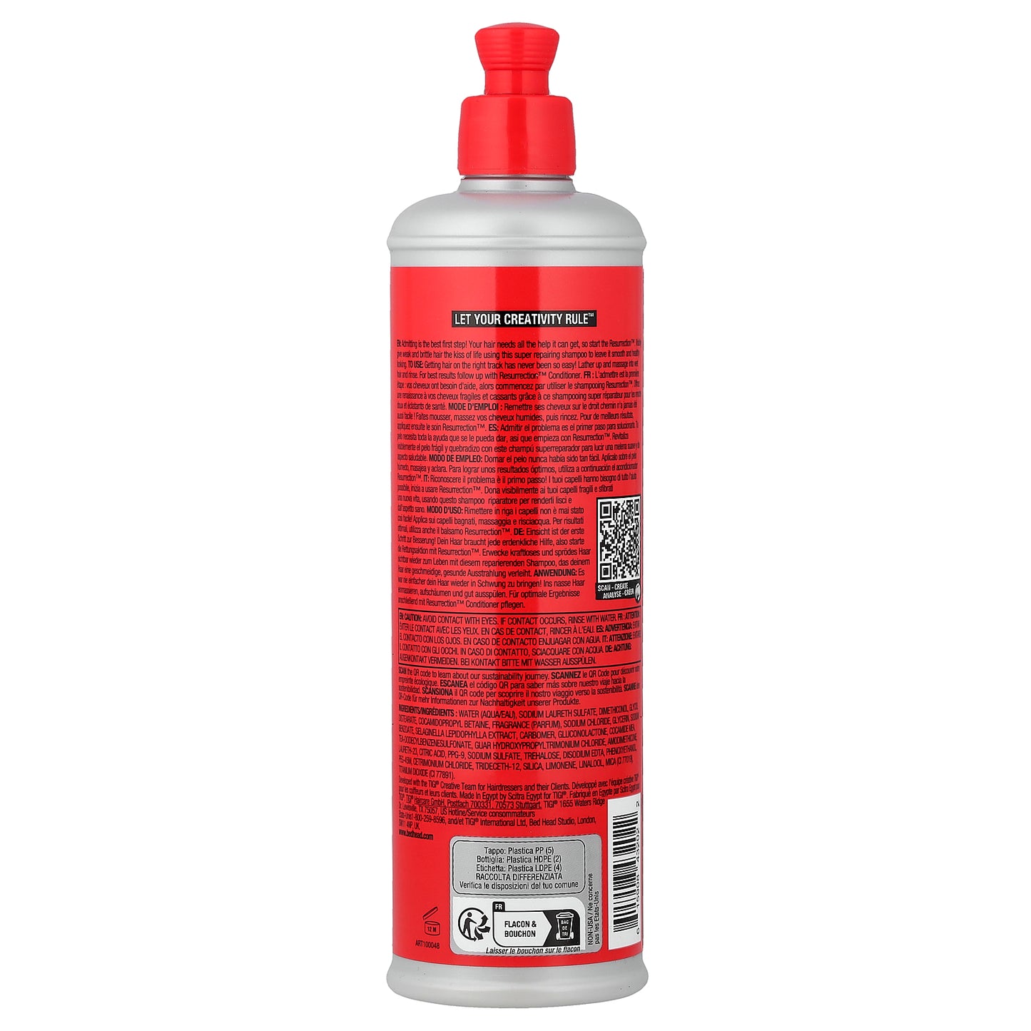 TIGI, Bed Head, Resurrection™, Super Repair Shampoo, For Weak, Brittle Hair, 13.53 fl oz (400 ml)