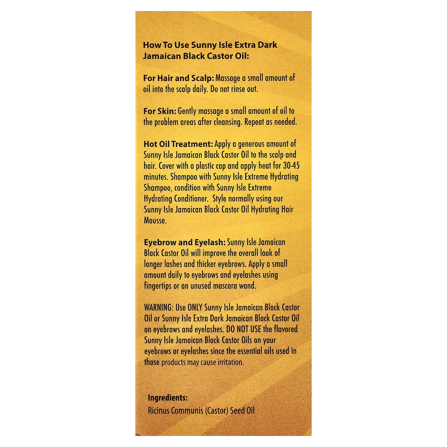 Sunny Isle, Extra Dark Jamaican Black Castor Oil, 4 fl oz (118.2 ml)