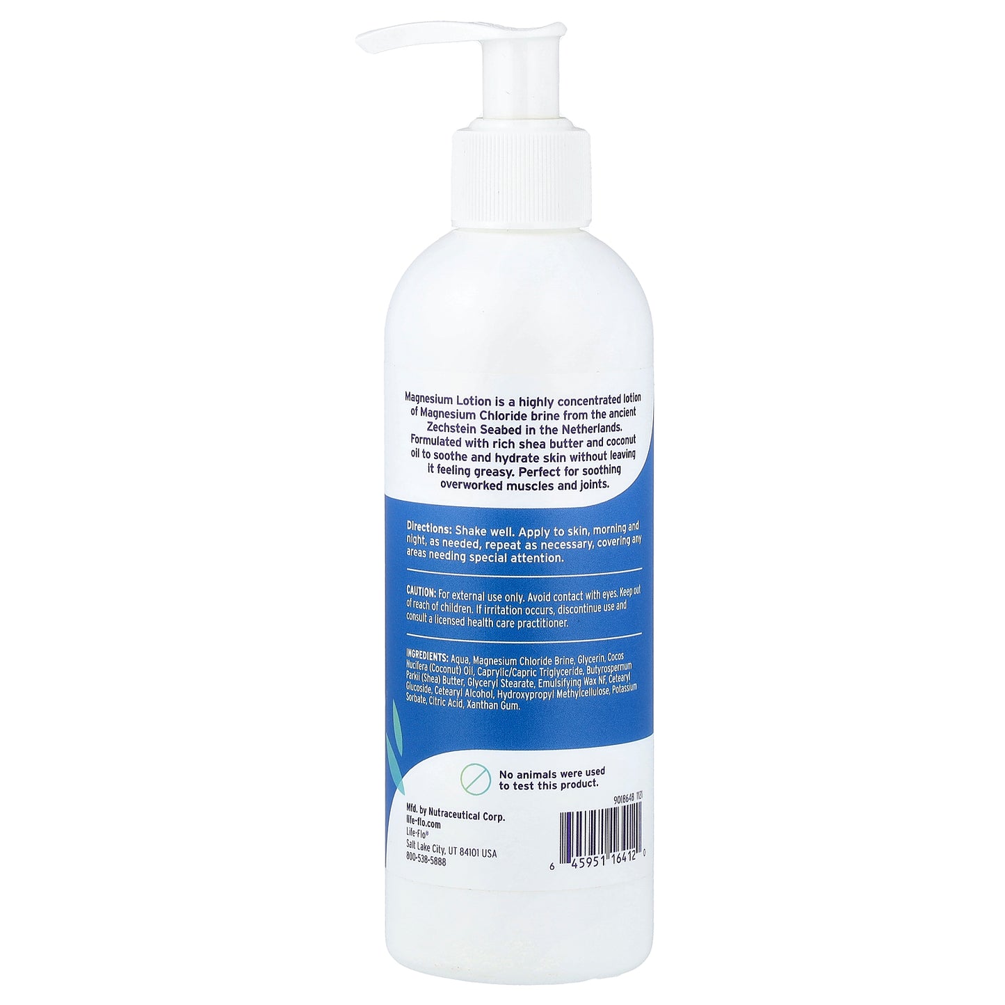 Life-flo, Magnesium Lotion, Highly Concentrated, Unscented, 8 fl oz (237 ml)