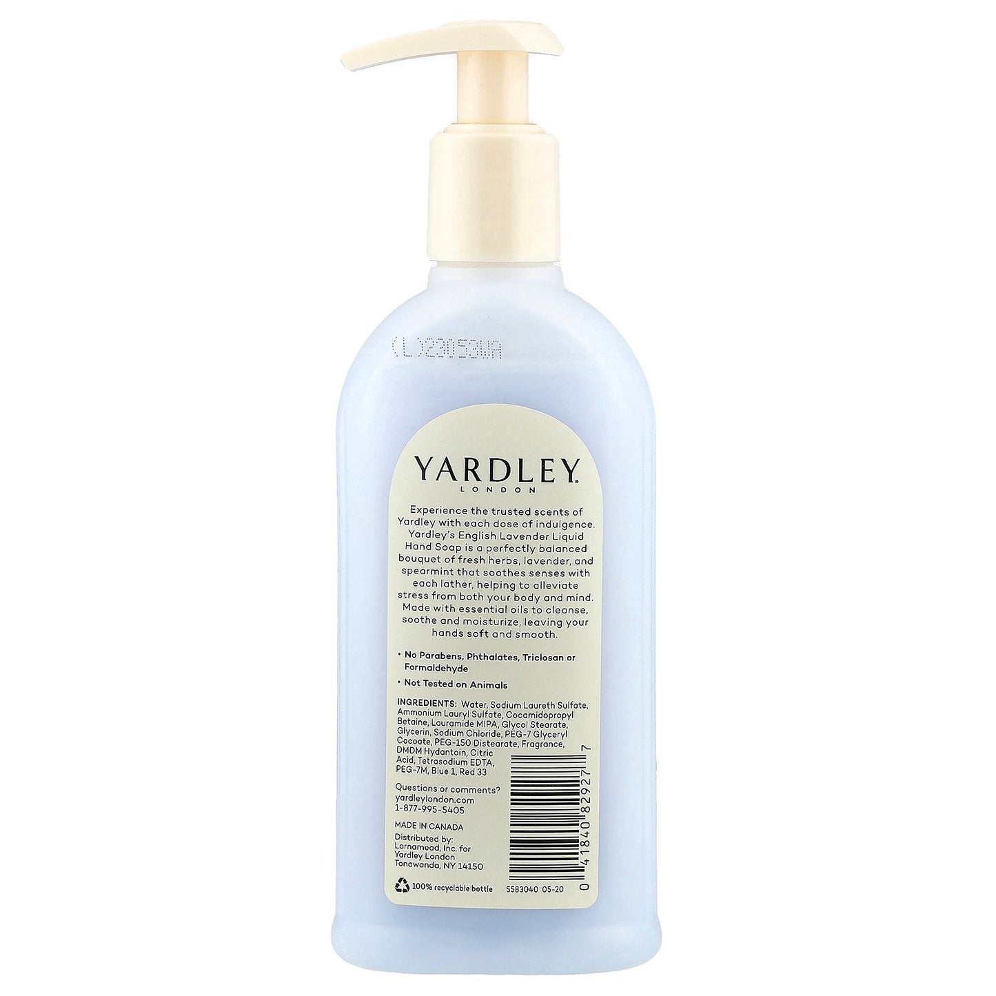 Yardley London, Luxurious Hand Soap, English Lavender, 8.4 fl oz (248 ml)