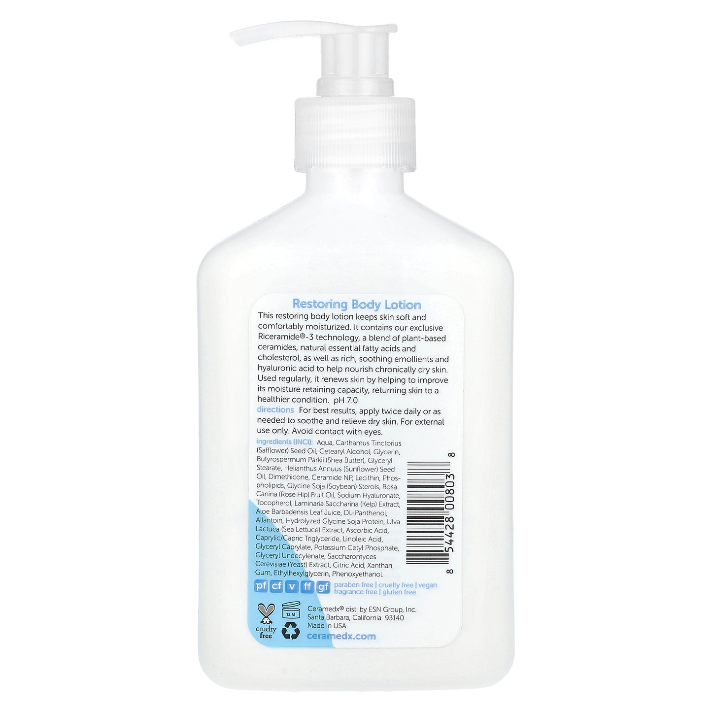Ceramedx, Restoring Body Lotion, Fragrance-Free, 12 fl oz (354 ml)