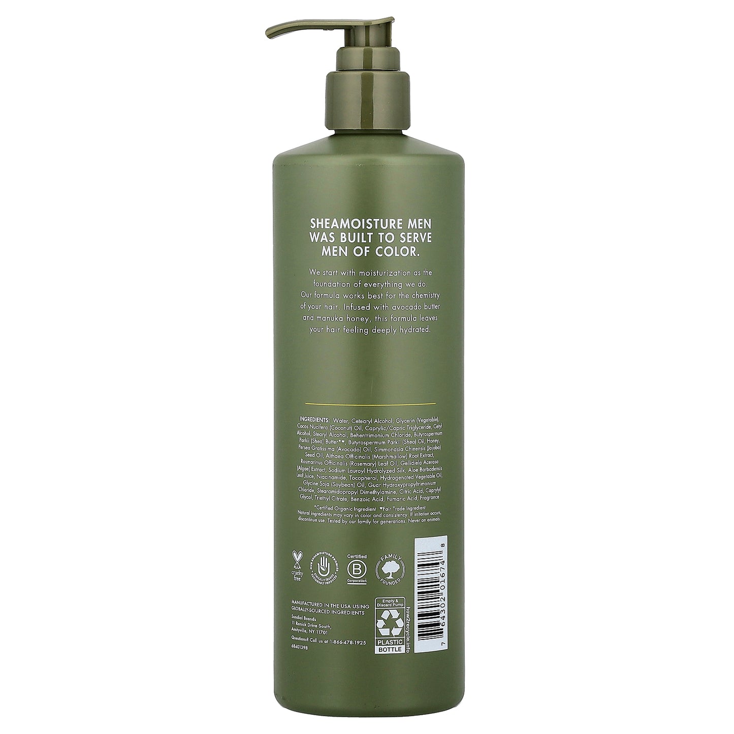 SheaMoisture, Men, Deep Conditioner, Avocado Butter & Manuka Honey , 15 fl oz (444 ml)