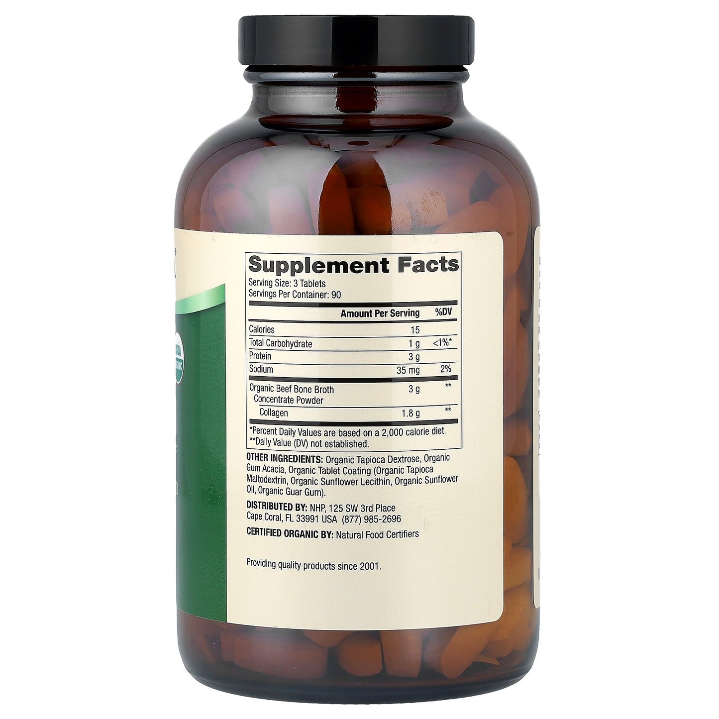 Dr. Mercola, Organic Bone Broth Collagen from Beef, 270 Tablets