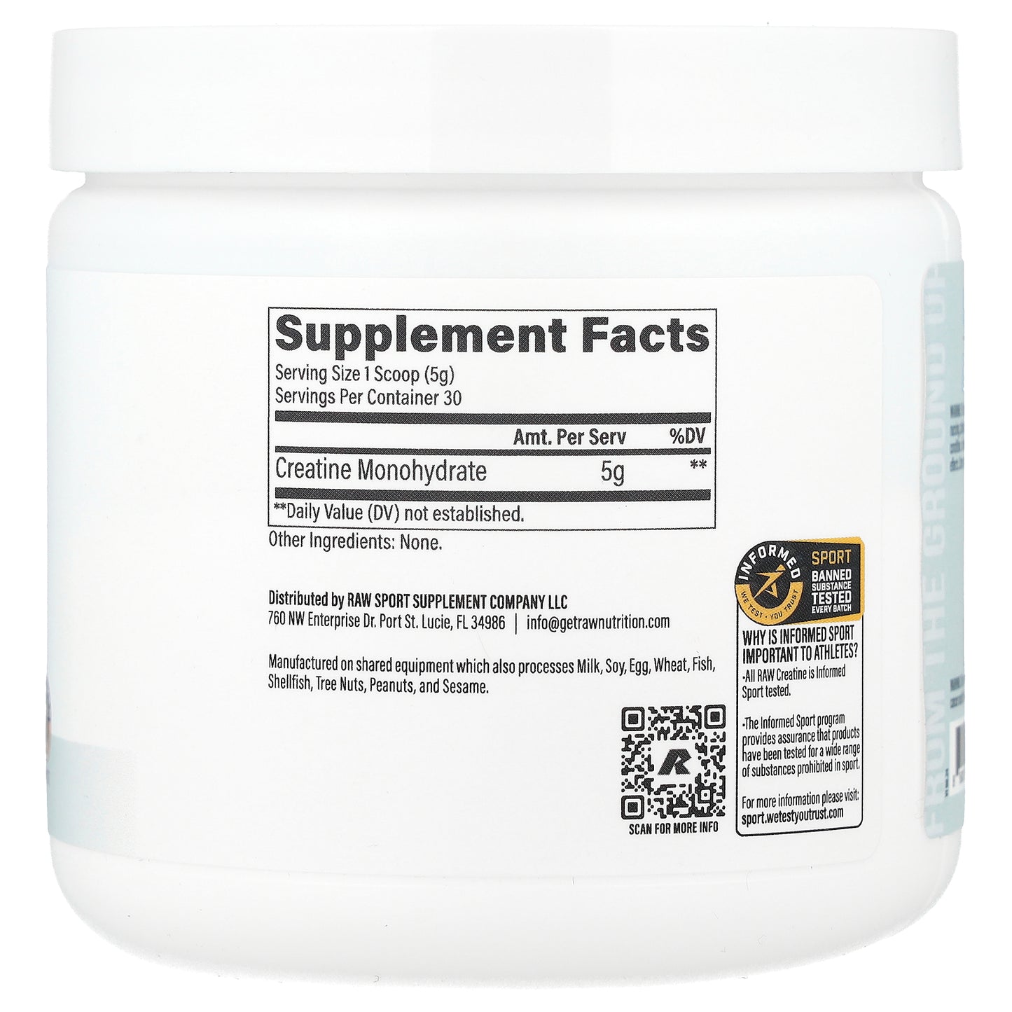 Raw Nutrition, Essentials, Creatine Monohydrate, Unflavored, 5.29 oz (150 g)