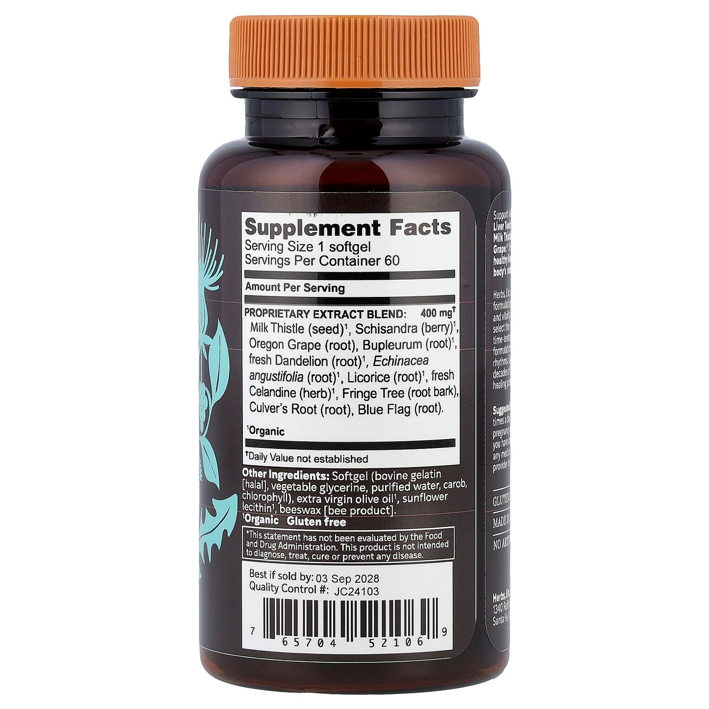 Herbs Etc., Liver Tonic™, 60 Softgels