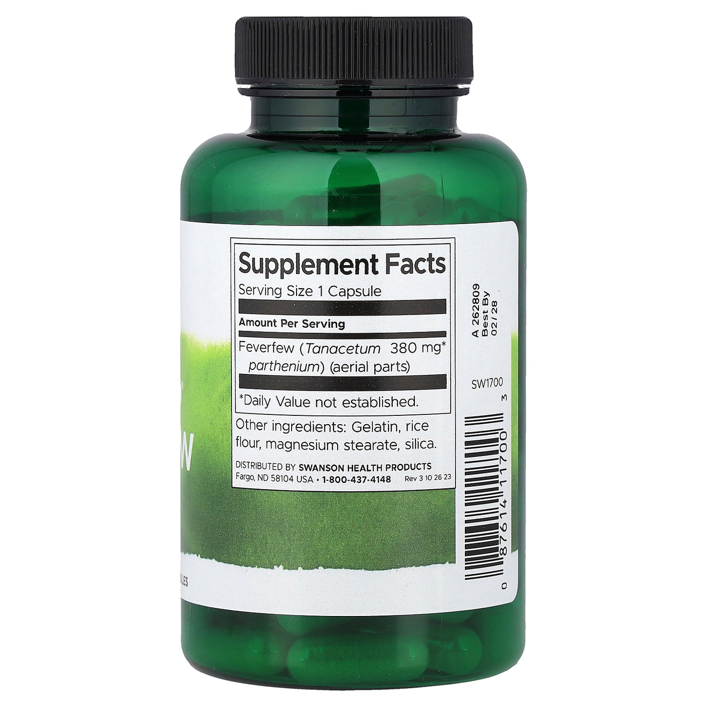 Swanson, Full Spectrum® Feverfew, 380 mg, 100 Capsules