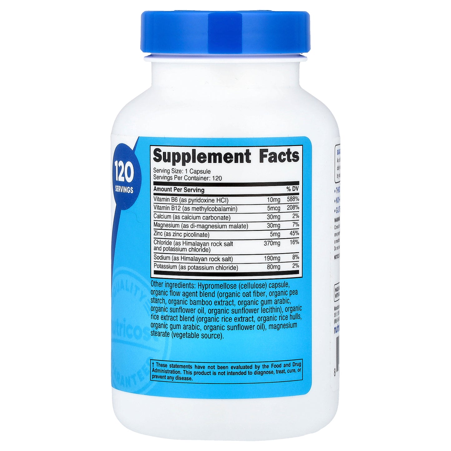 Nutricost, Electrolyte Complex, 120 Capsules