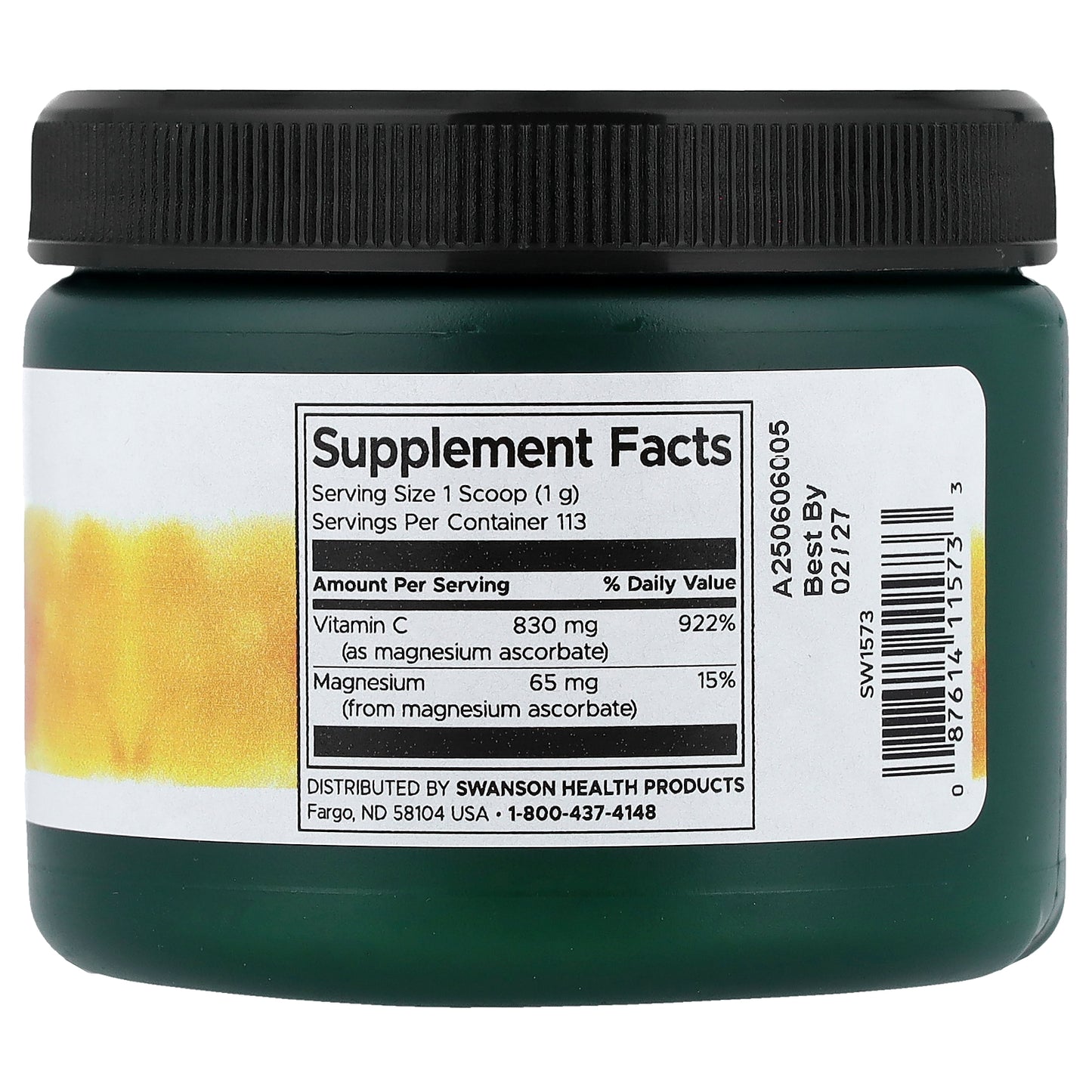 Swanson, Buffered C Powder, Unflavored, 4 oz (113 g)