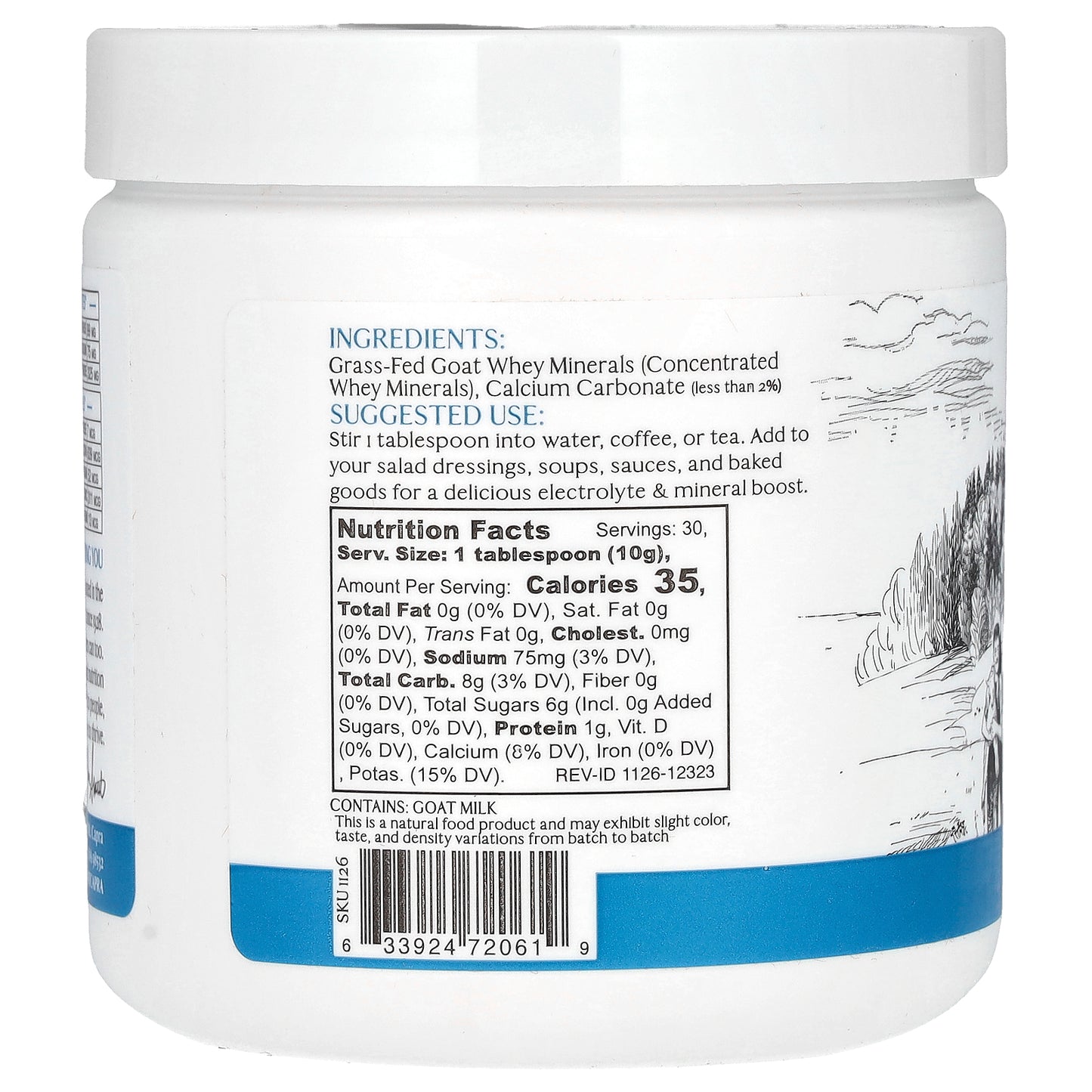 Mt. Capra, Clean Electrolytes + Trace Minerals, 10.6 oz (300 g)