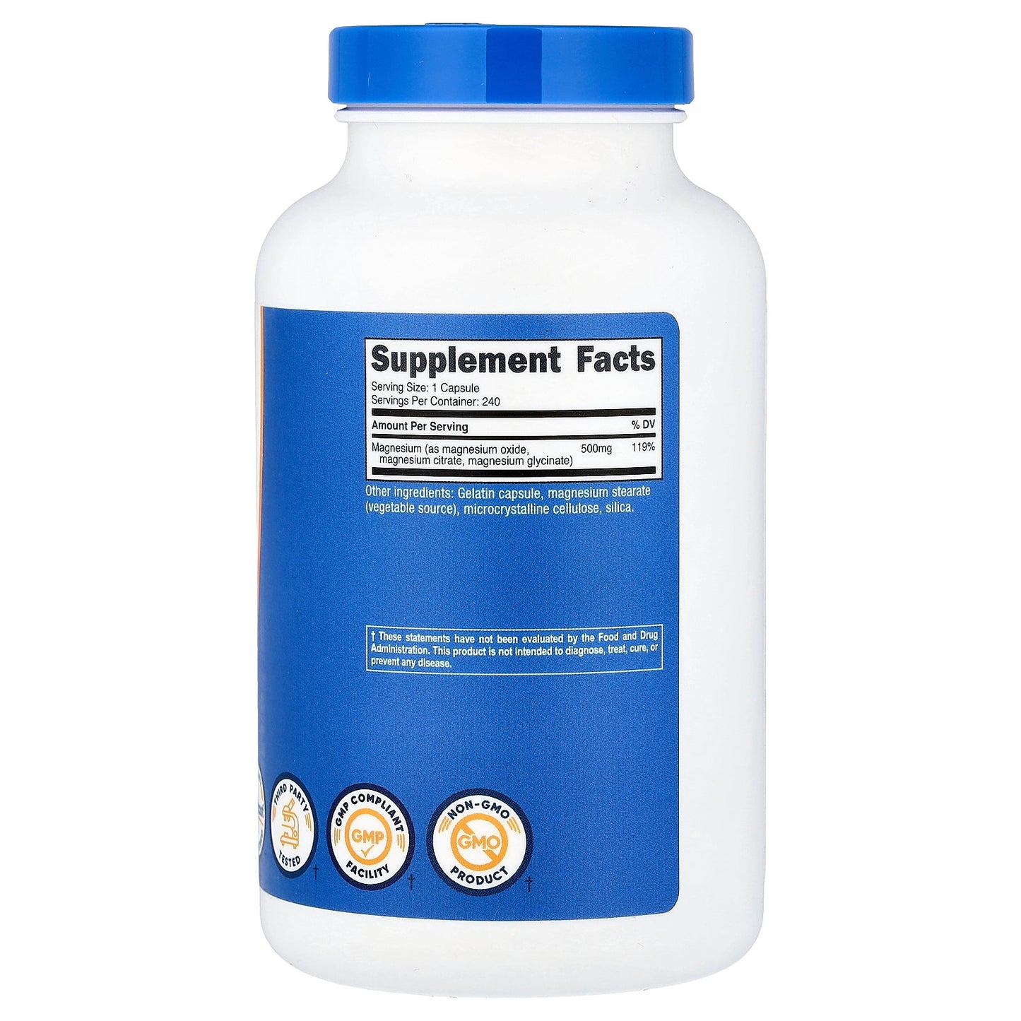 Nutricost, Magnesium Complex, 500 mg, 240 Capsules