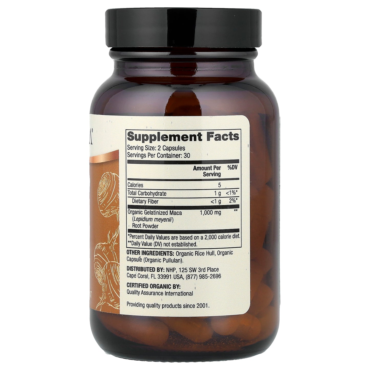 Dr. Mercola, Organic Maca, Gelatinized, 60 Capsules (500 mg per Capsule)