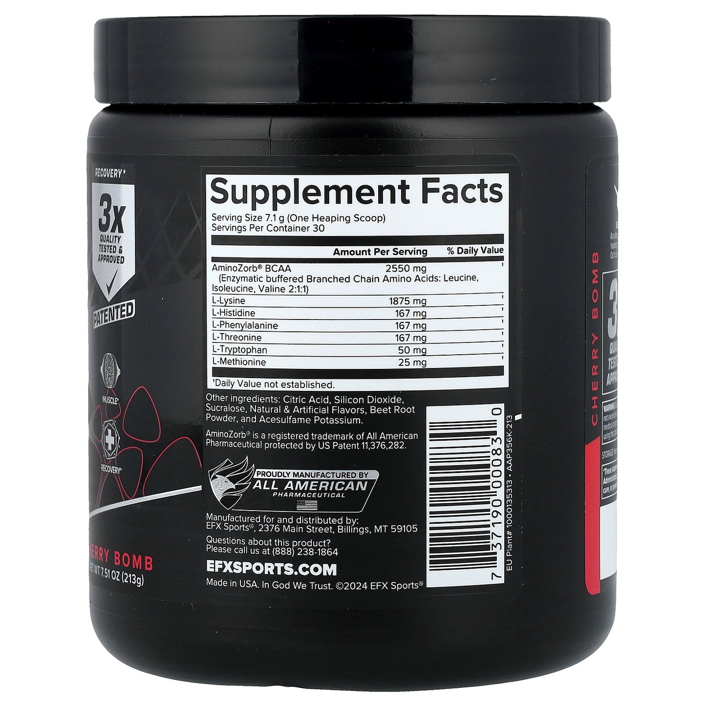 EFX Sports, EAA, Cherry Bomb, 7.51 oz (213 g)