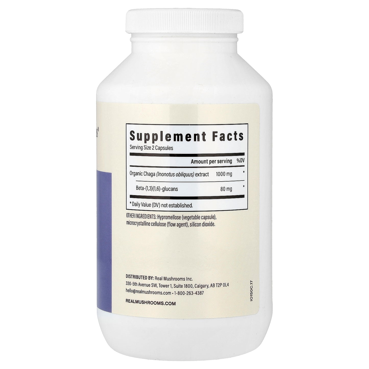 Real Mushrooms, Chaga, Mushroom Extract Powder, 300 Capsules (1,000 mg per Capsule)