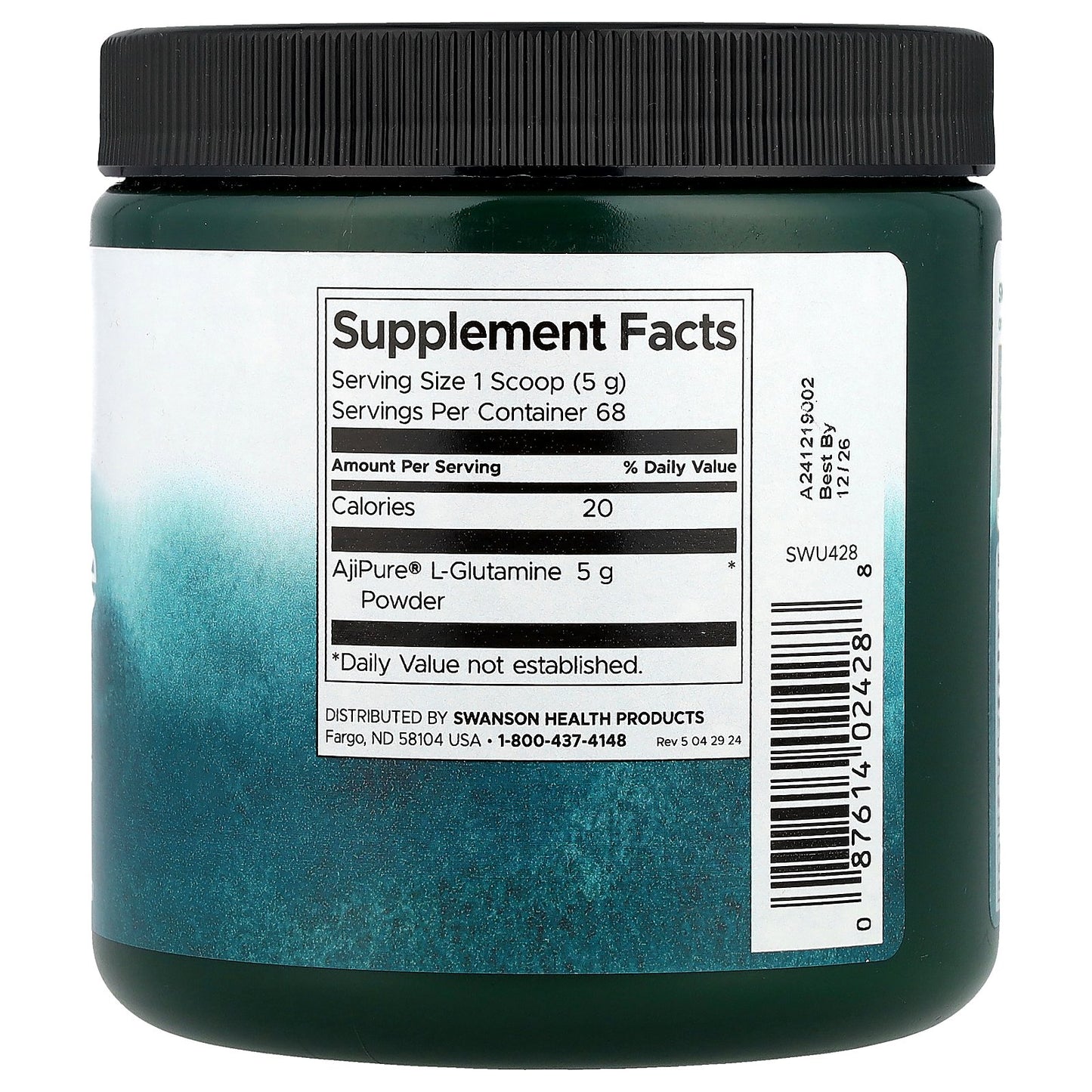 Swanson, L-Glutamine Powder, 12 oz (340 g)