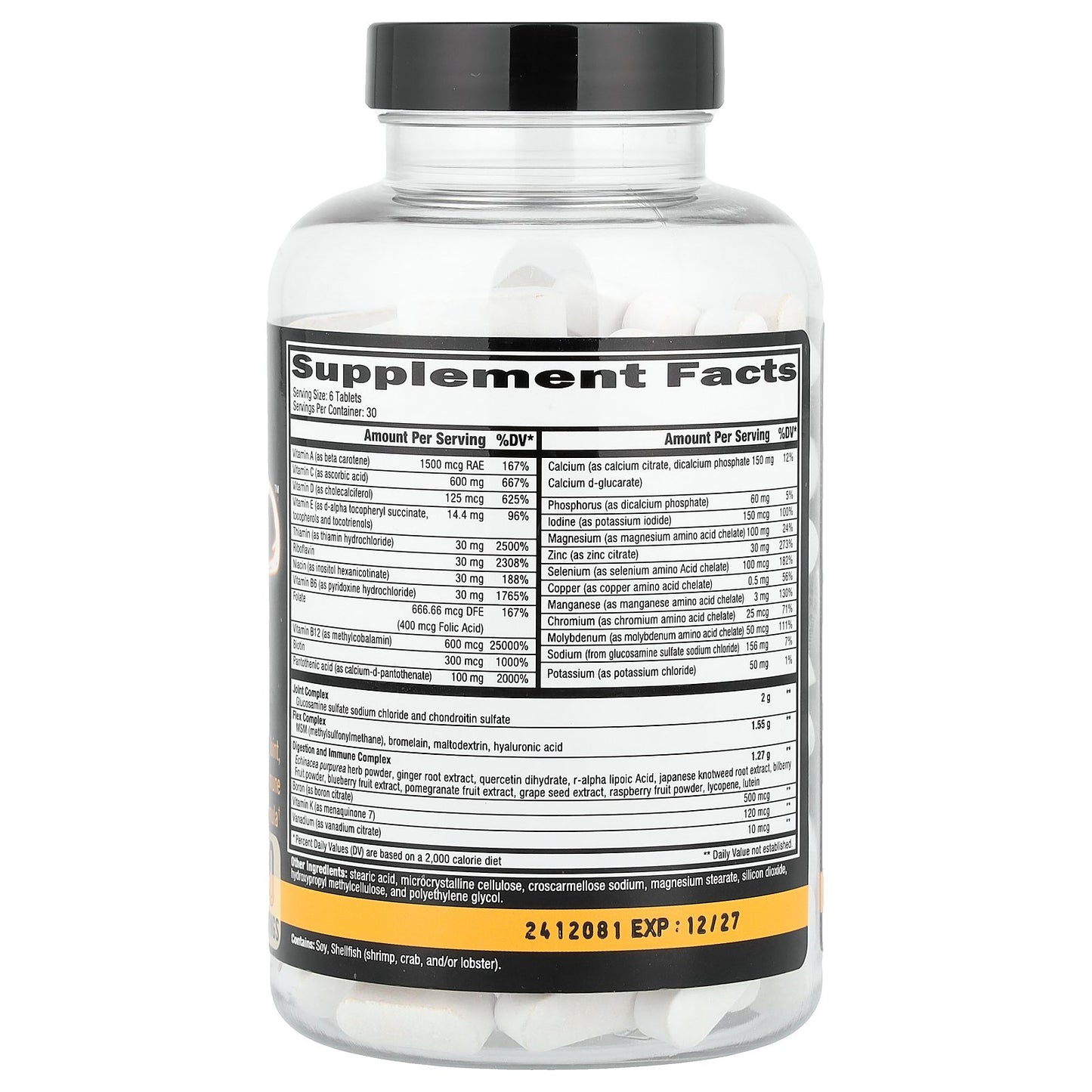 Controlled Labs, Orange Triad™, Multi-Vitamin, Joint, Digestion & Immune Formula, 180 Tablets