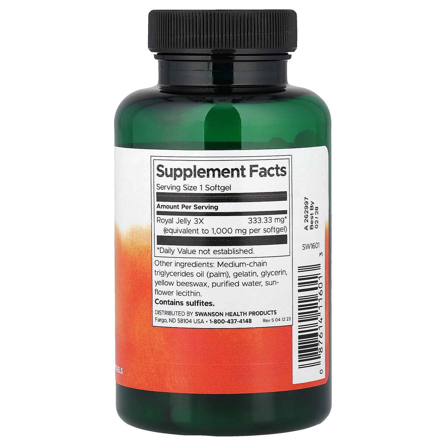 Swanson, Royal Jelly, 100 Softgels (333.33 mg Per softgel)