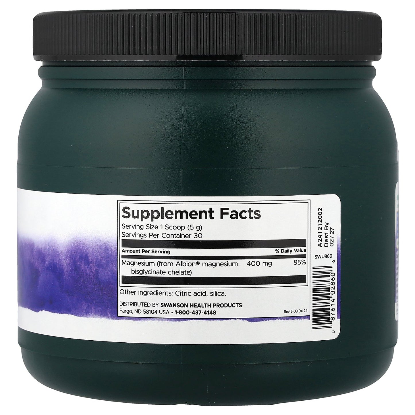 Swanson, Albion®, Magnesium Glycinate Powder, 5.3 oz (150 g)