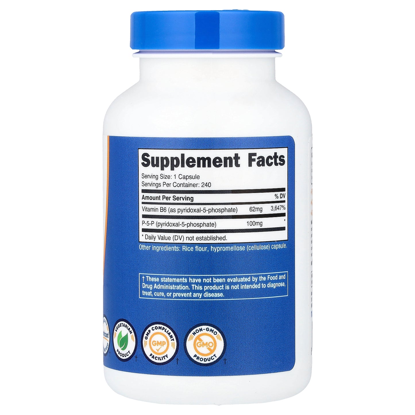 Nutricost, P-5-P, 100 mg, 240 Capsules