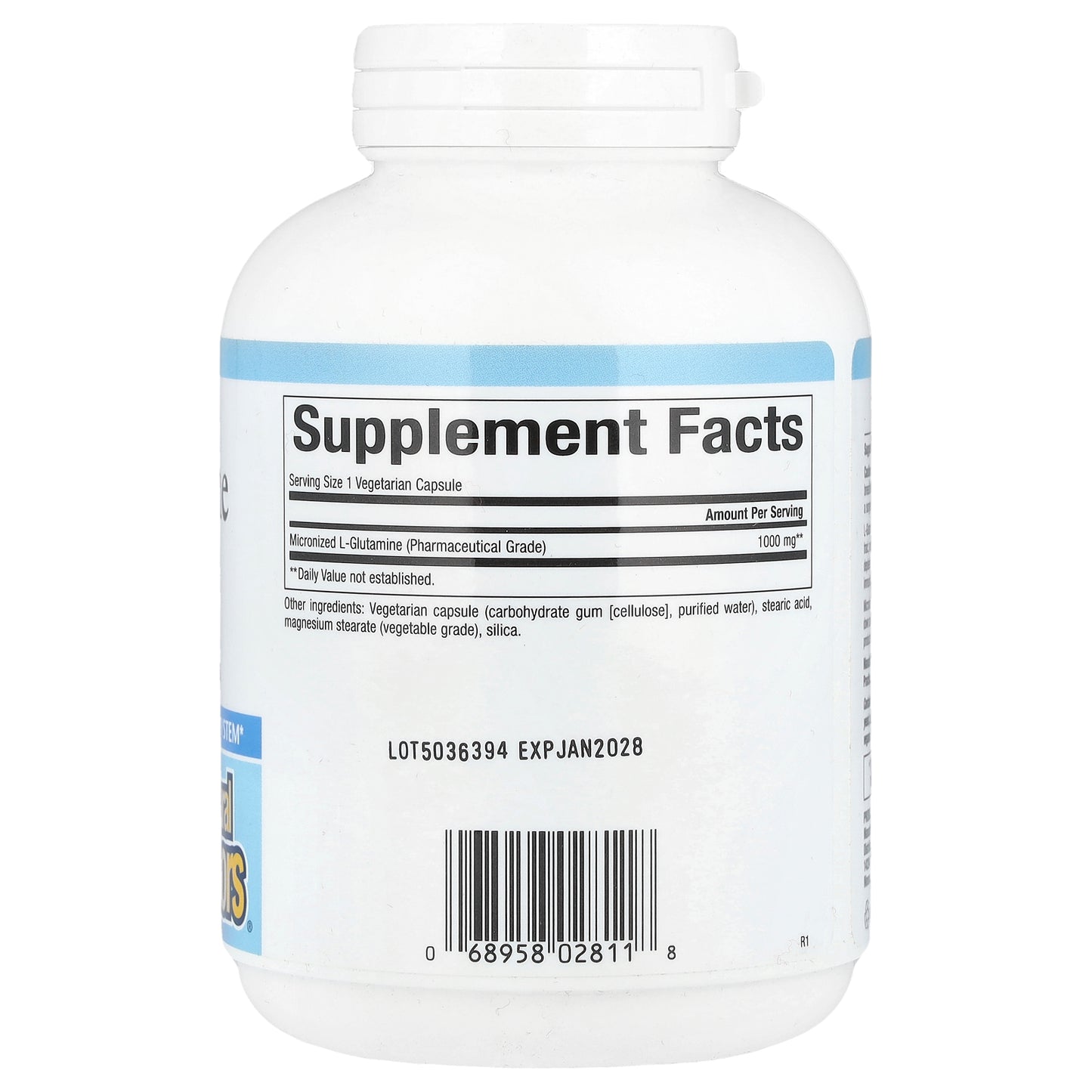 Natural Factors, Micronized L-Glutamine, 1,000 mg, 180 Vegetarian Capsules