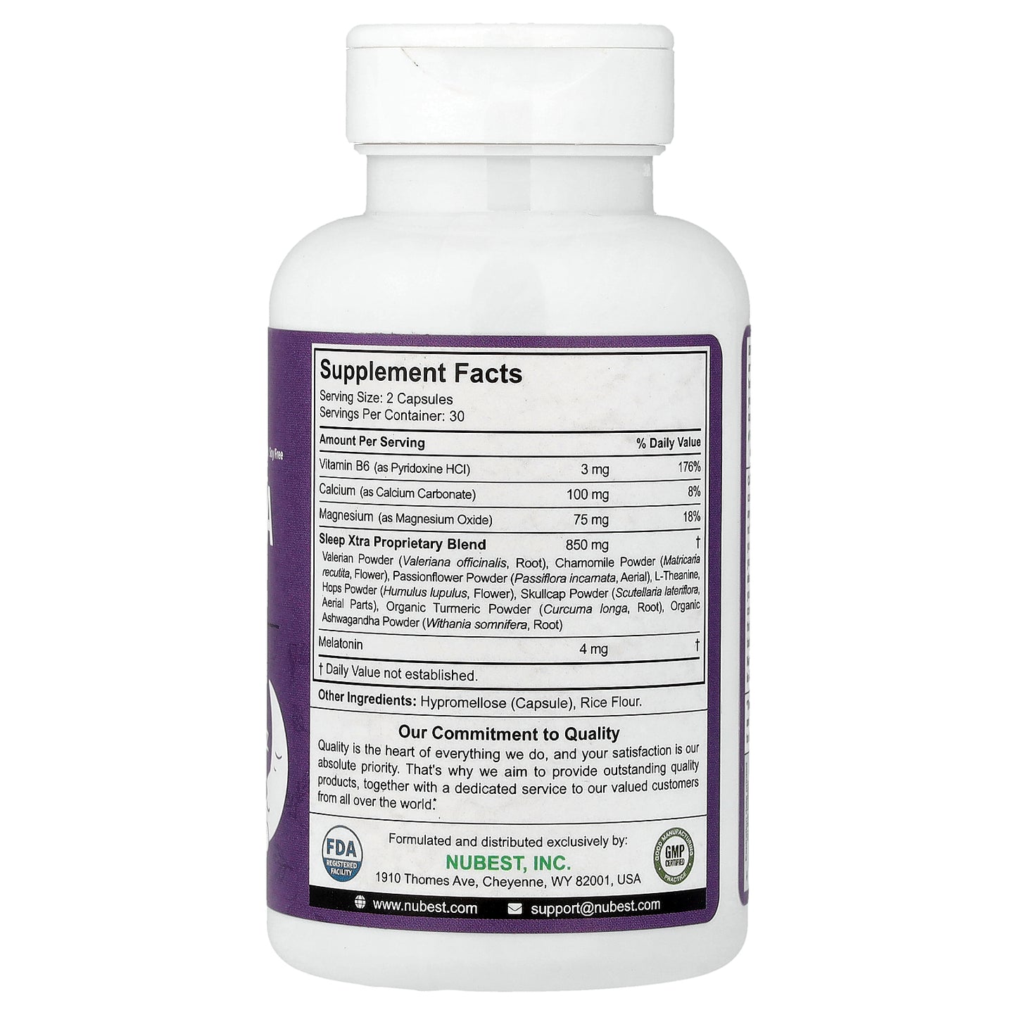 NuBest, Sleep Xtra, 60 Vegetarian Capsules