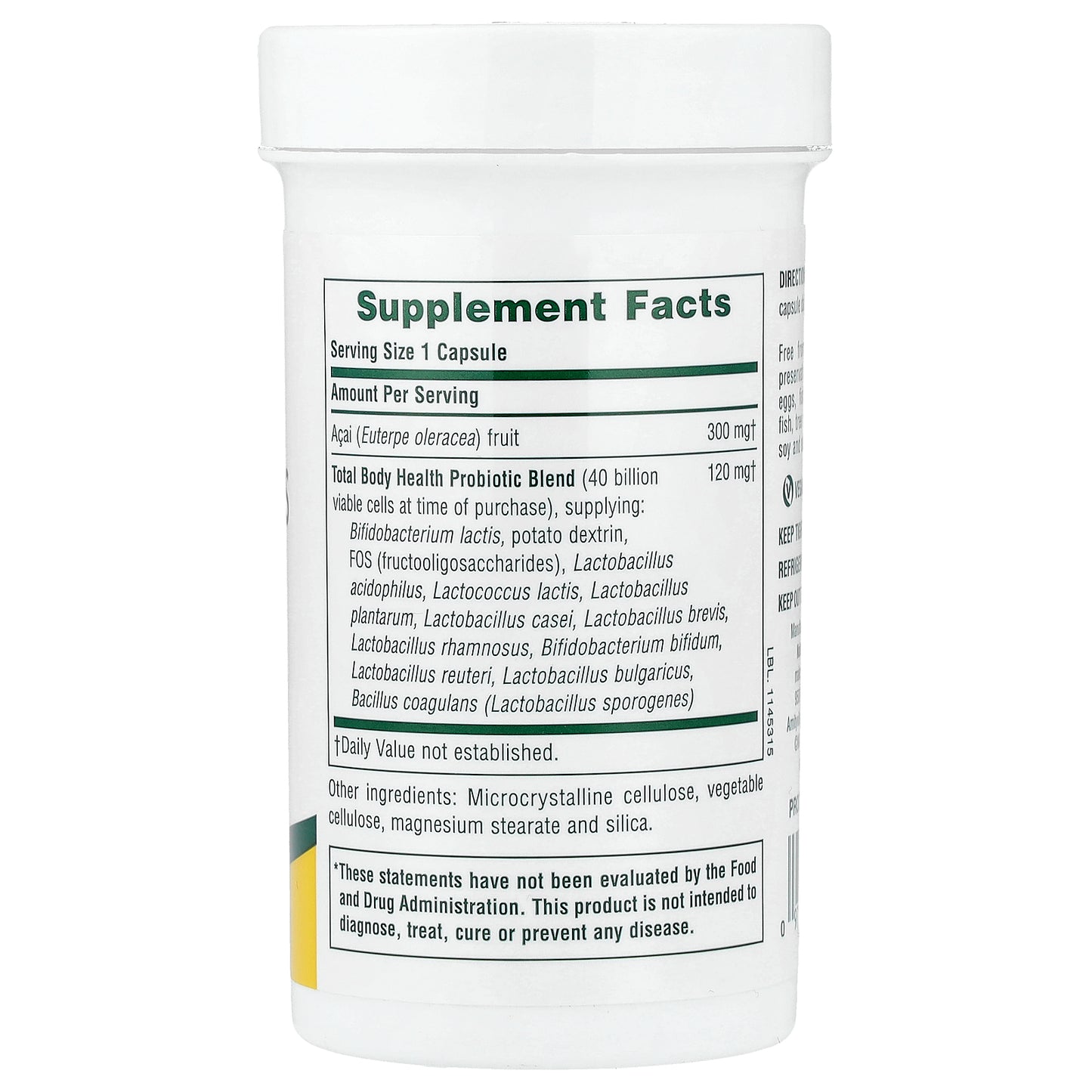 NaturesPlus, Ultra Probiotics, 30 Capsules