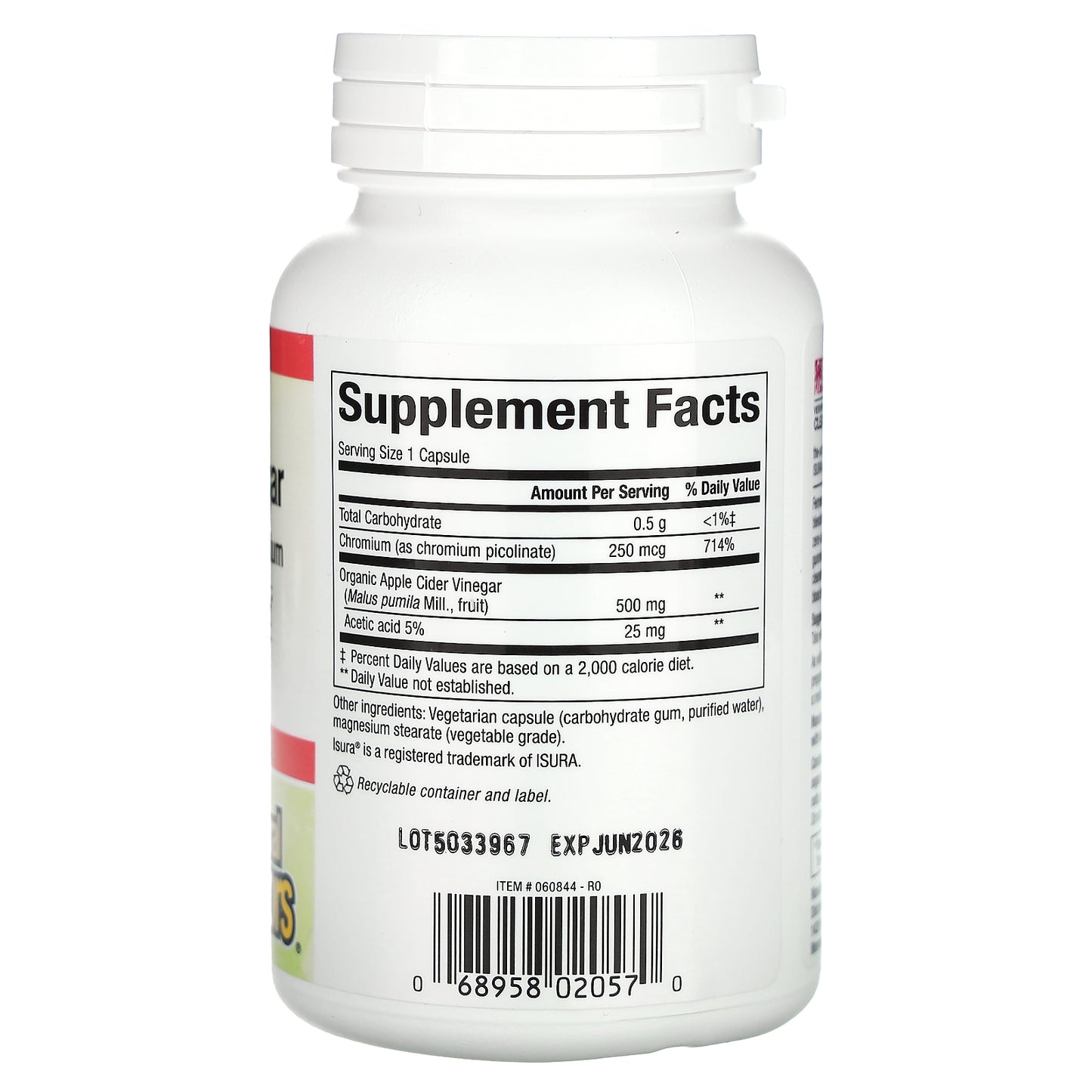 Natural Factors, Fermented Apple Cider Vinegar, 500 mg, 90 Vegetarian Capsules