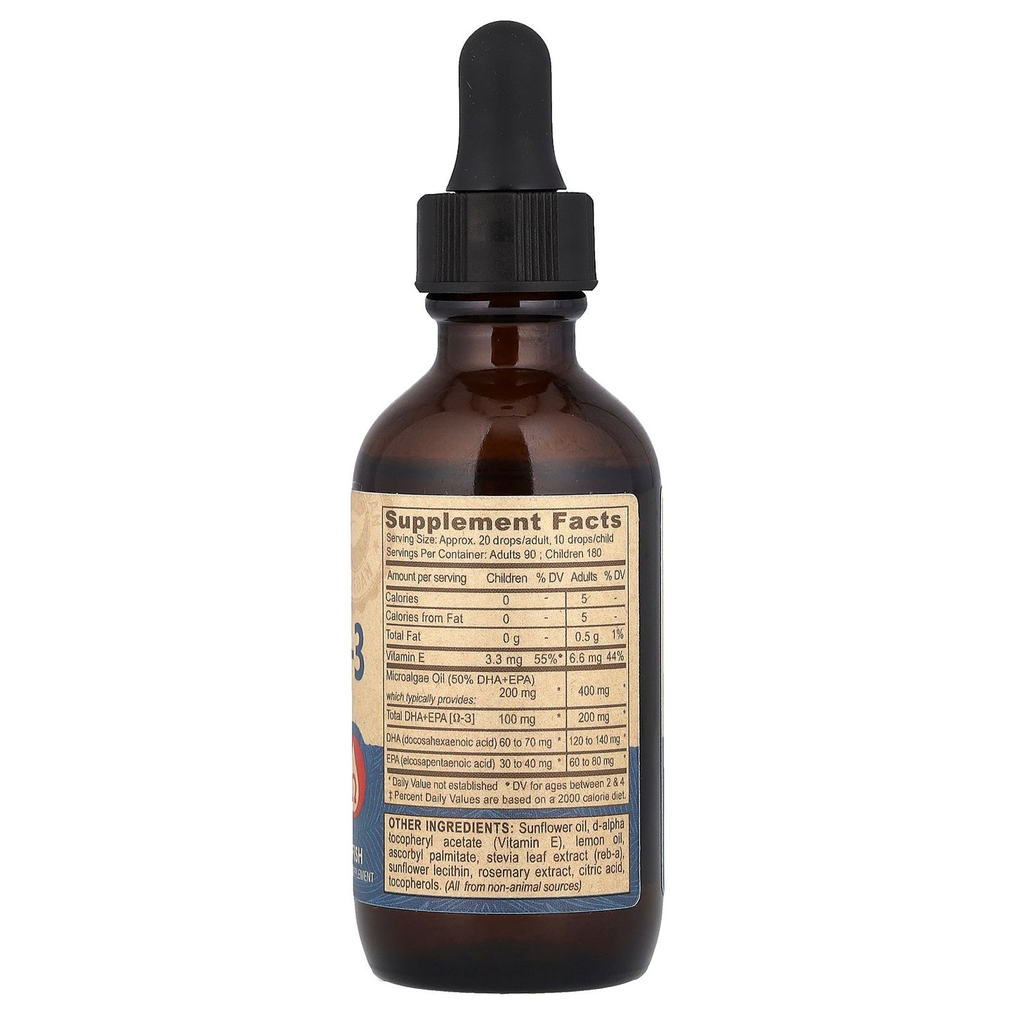 Deva, Vegan Omega-3 DHA-EPA, Lemon, 2 fl oz (60 ml)