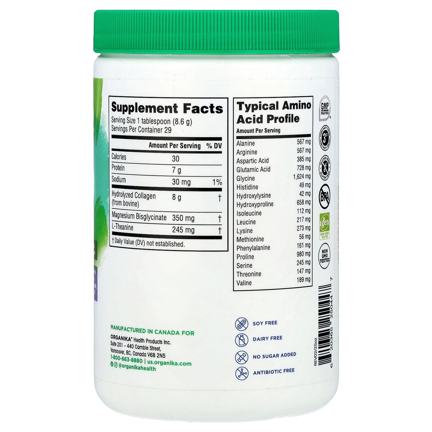 Organika, Enhanced Collagen™, Relax, 8.82 oz (250 g)