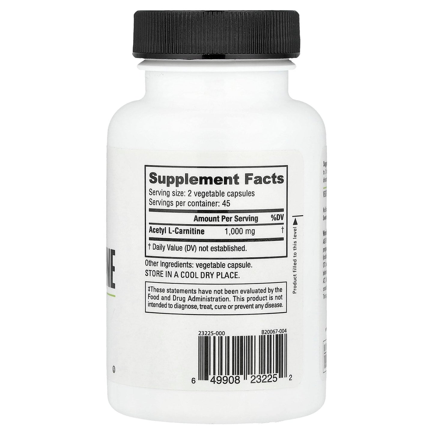 NutraBio, Acetyl L-Carnitine, 500 mg, 90 Veggie Capsules