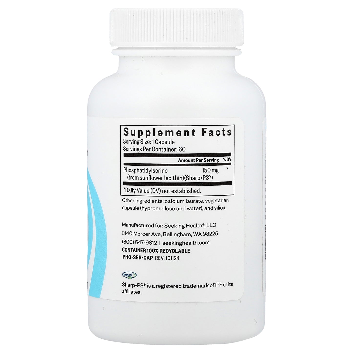 Seeking Health, Phosphatidyl Serine, 150 mg, 60 Capsules