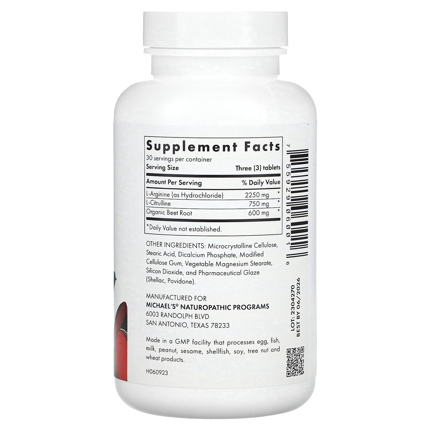 Michael's Health, Arginine Citrulline, 90 Tablets