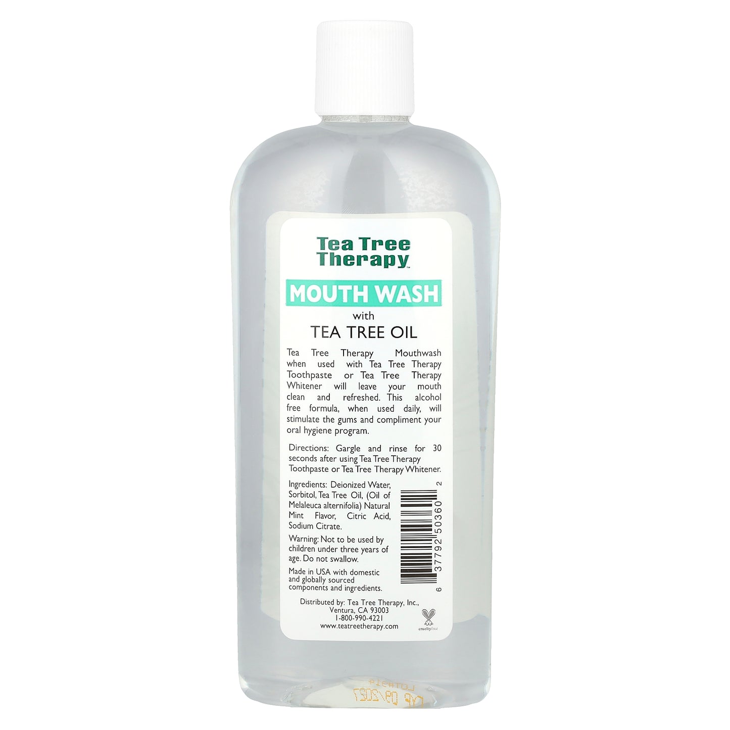 Tea Tree Therapy, Mouthwash with Tea Tree Oil, Alcohol Free, Natural Fresh, 12 fl oz (354 ml)