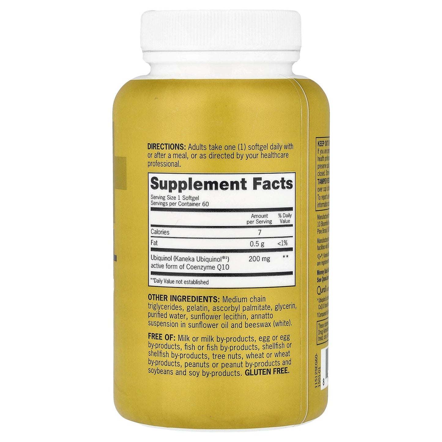 Qunol, Ubiquinol, 200 mg, 60 Softgels