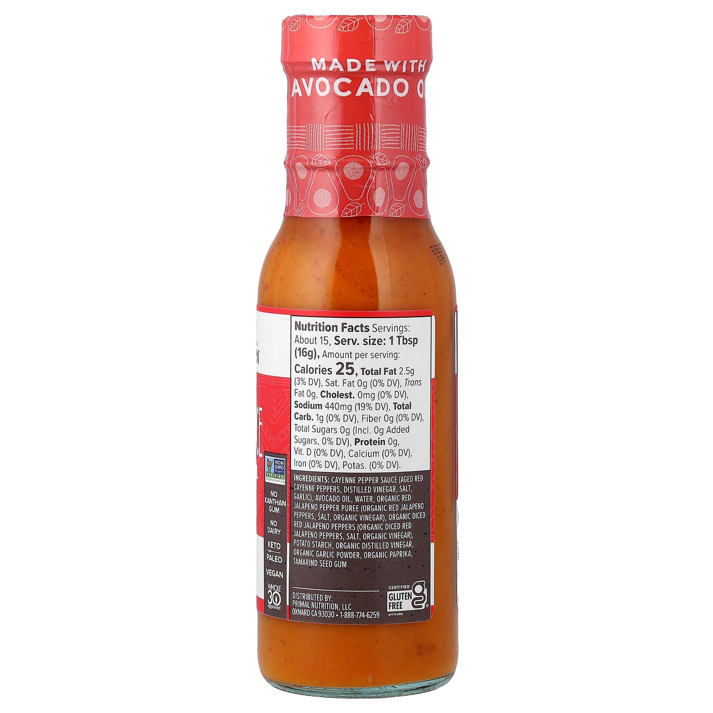 Primal Kitchen, Buffalo Sauce, Hot, 8.5 oz (241 g)