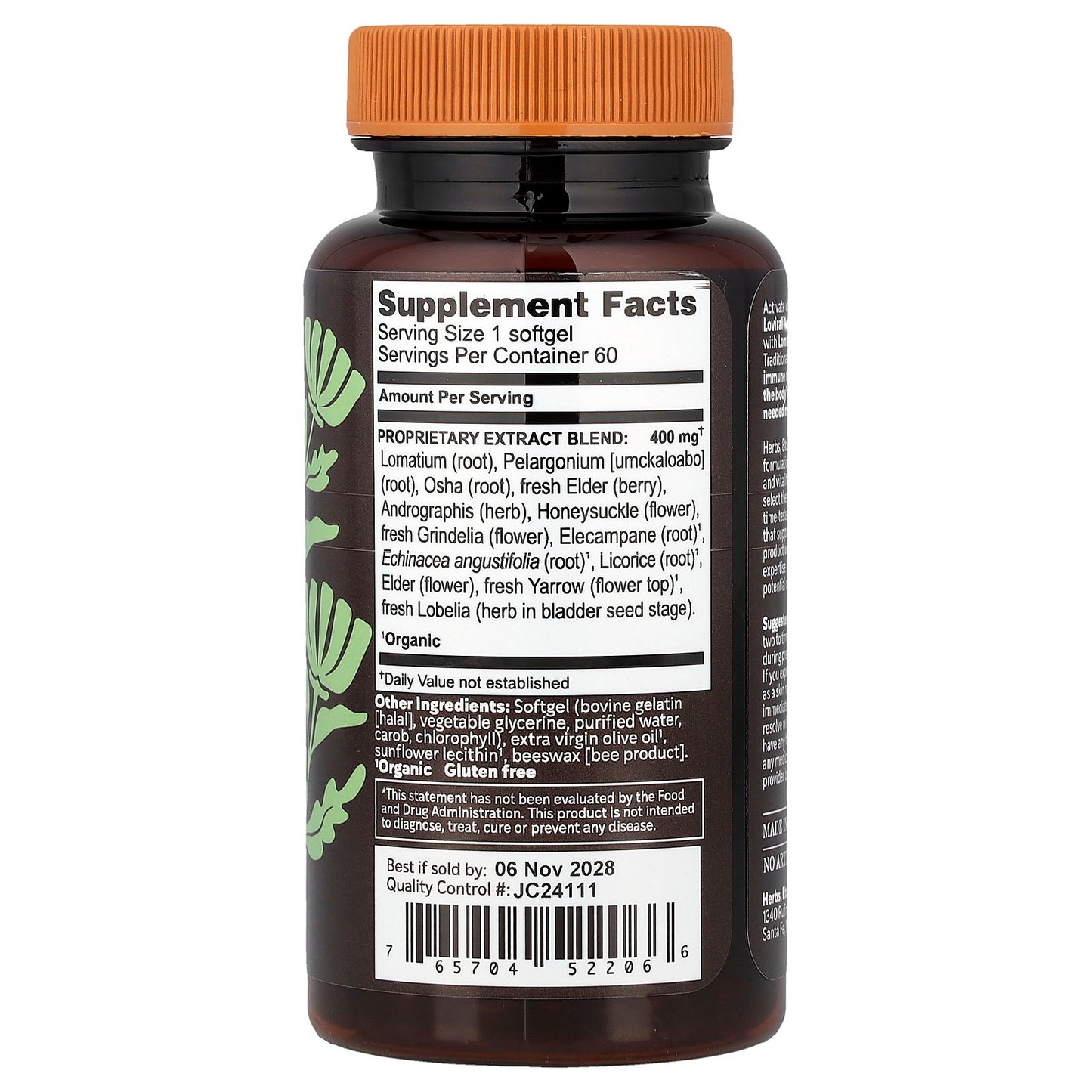 Herbs Etc., Loviral™, 60 Softgels