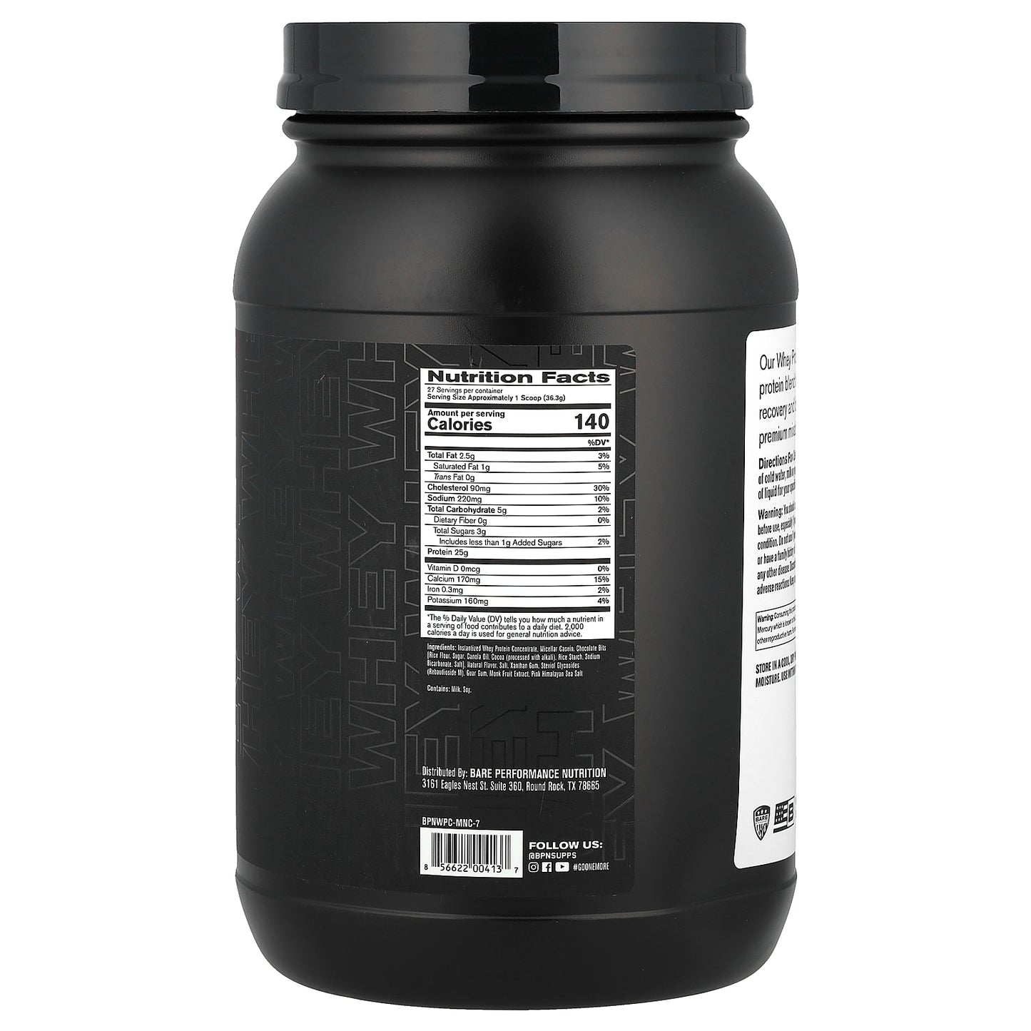 BPN, Whey Protein, Milk N' Cookies, 2 lbs 2.6 oz (980 g)