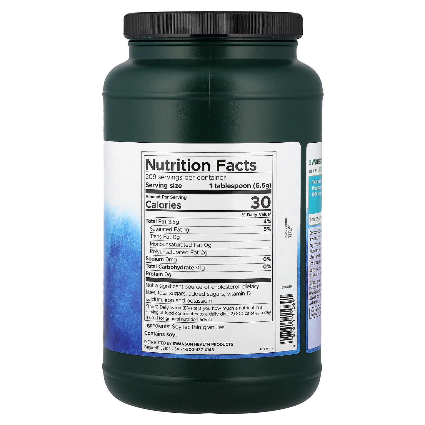 Swanson, Lecithin Granules, 48 oz (1,362 g)