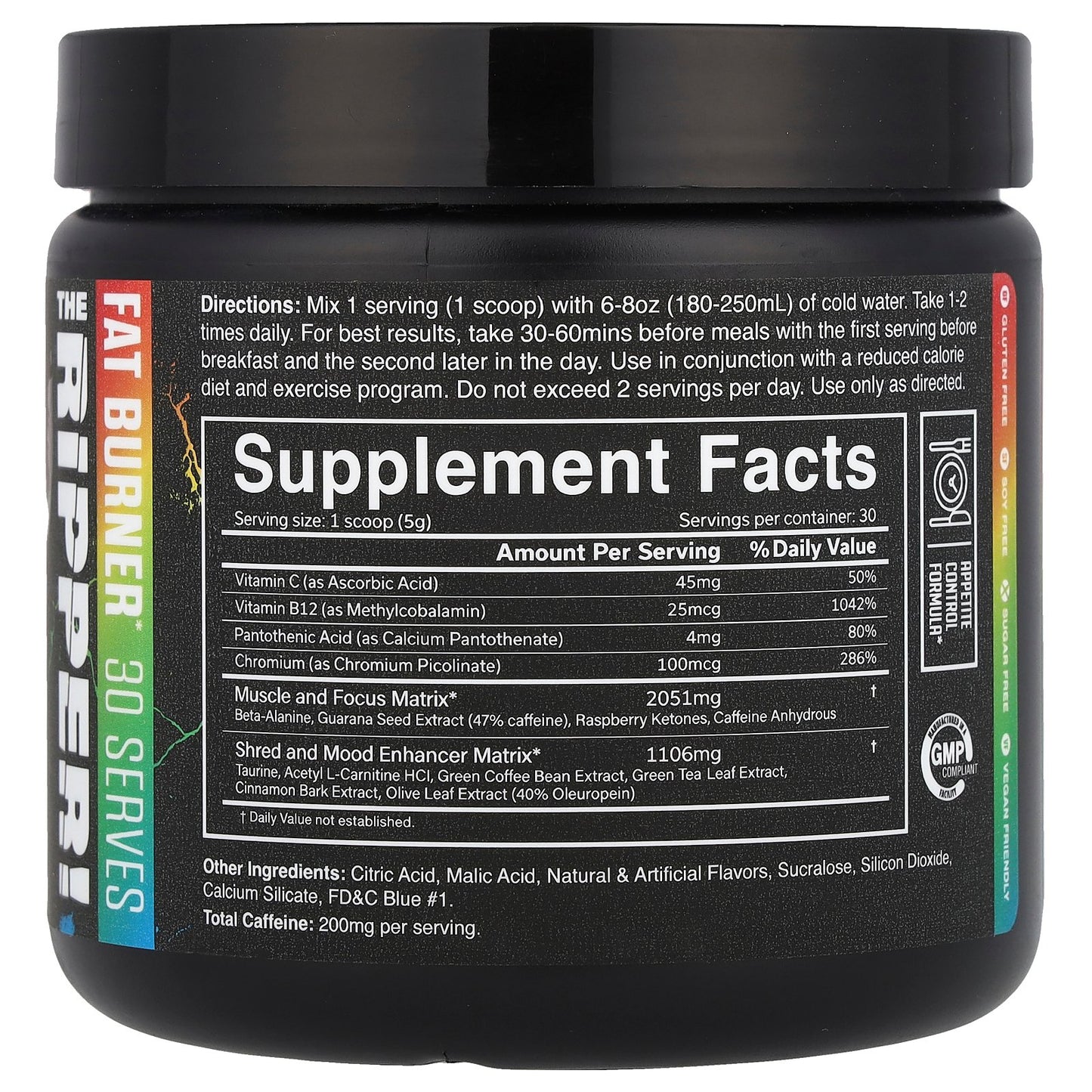 JNX Sports, The Ripper, Fat Buner, Sour Candy, 5.3 oz (150 g)