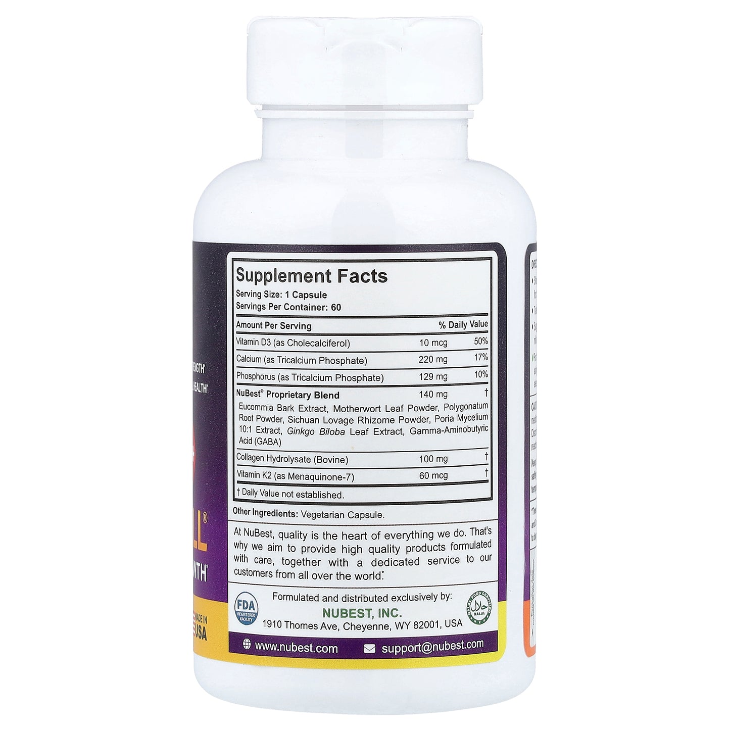 NuBest, Tall® 10+, Teens Powerful Growth, 60 Capsules