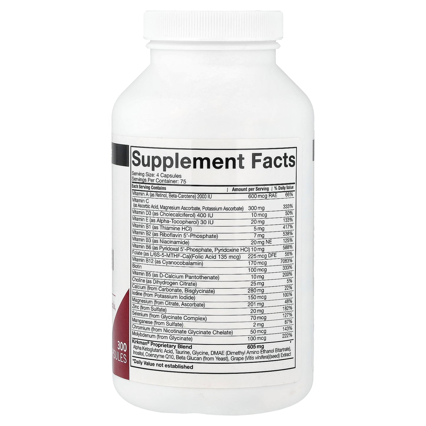 Kirkman Labs, Spectrum Complete™ II with 5-MTHF, 300 Capsules