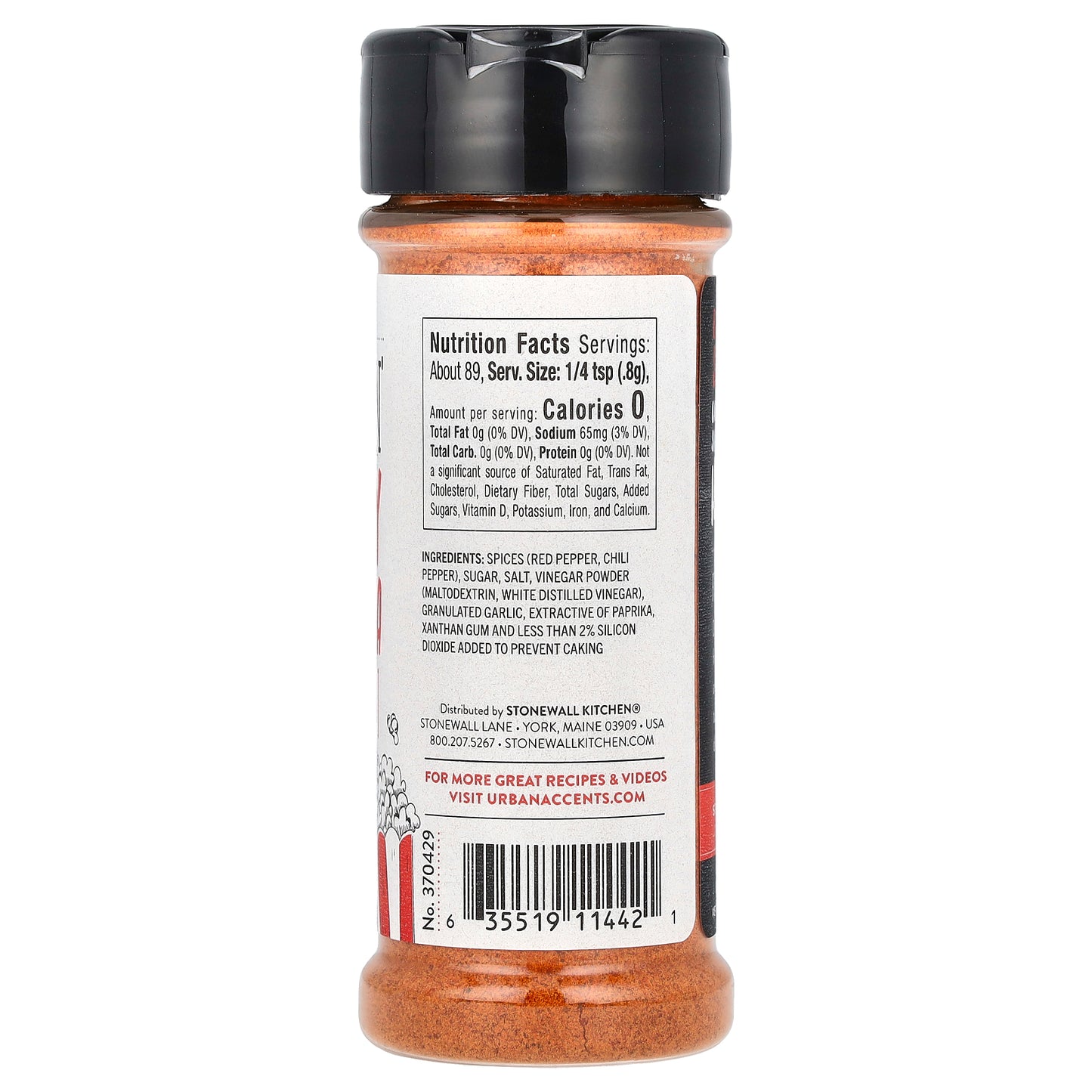 Urban Accents, Popcorn Seasoning, Sizzlin' Spicy Sriracha, 2.5 oz (71 g)