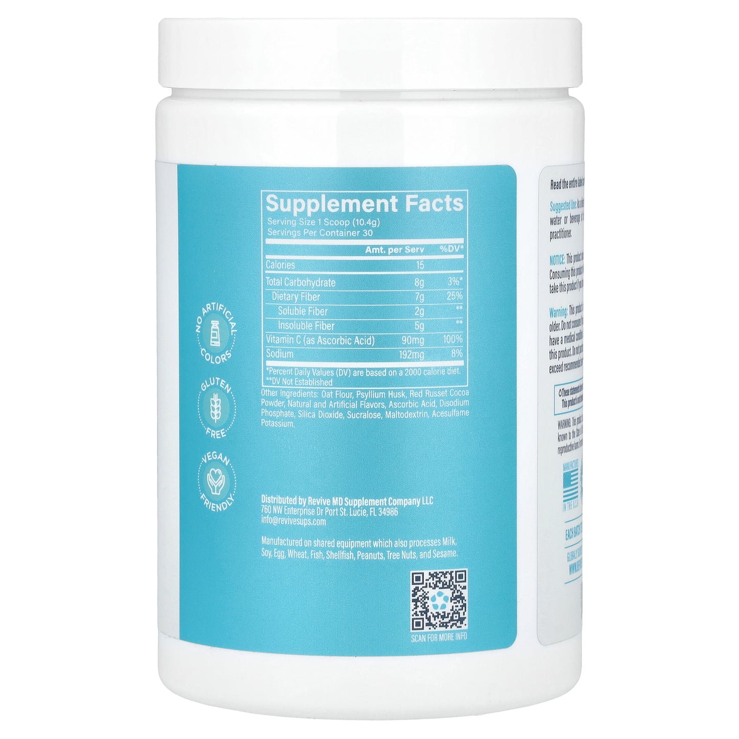 Revive, Fiber, Chocolate, 11 oz (312 g)