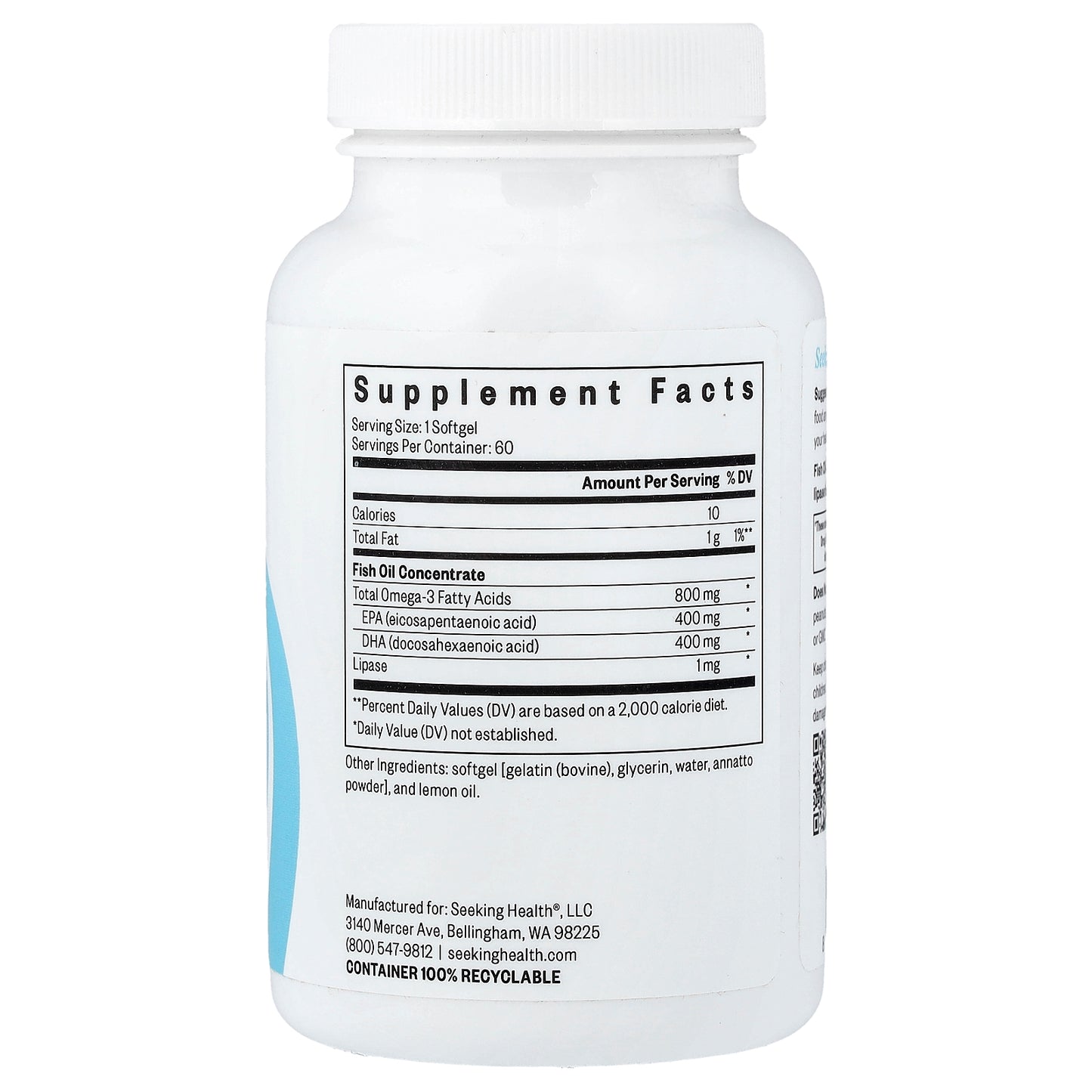 Seeking Health, Fish Oil, 60 Softgels