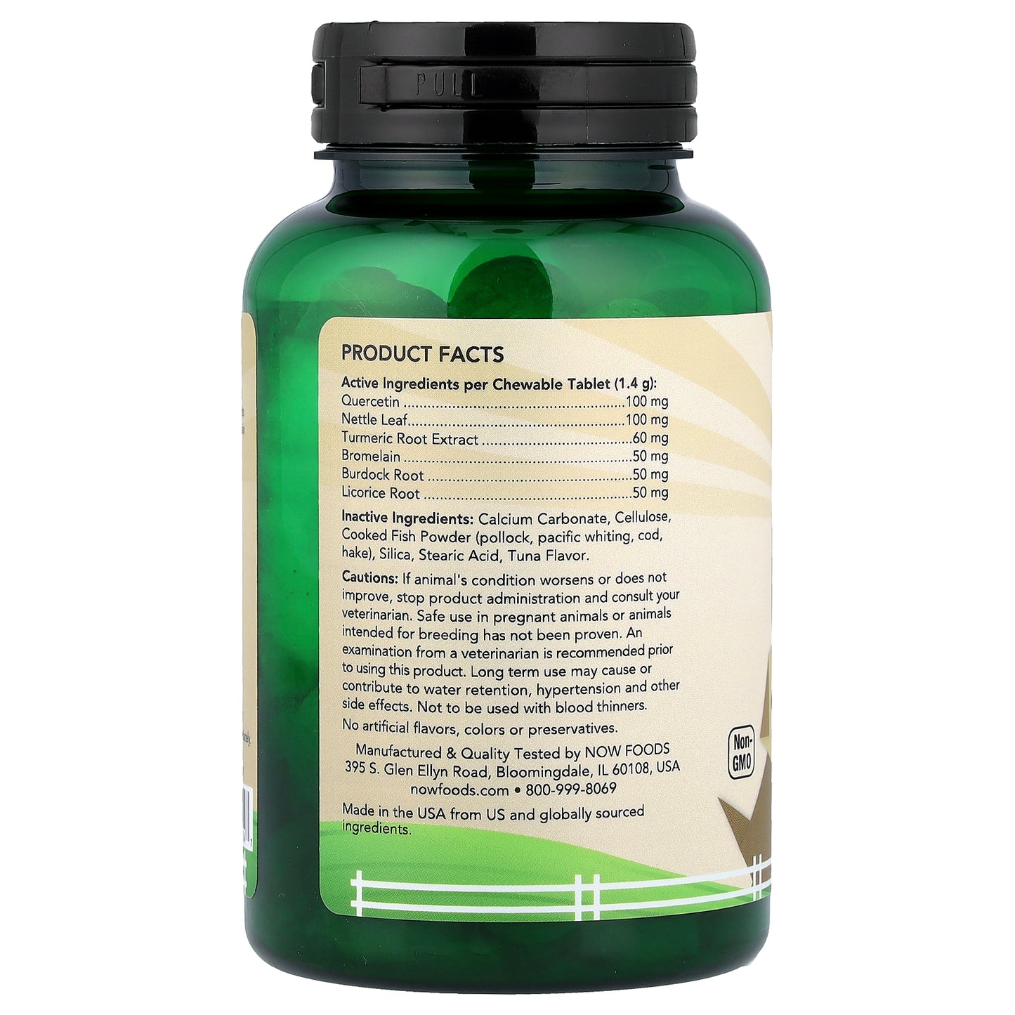 NOW Foods, Pets, Pet Allergy for Dogs/Cats, 75 Chewable Tablets